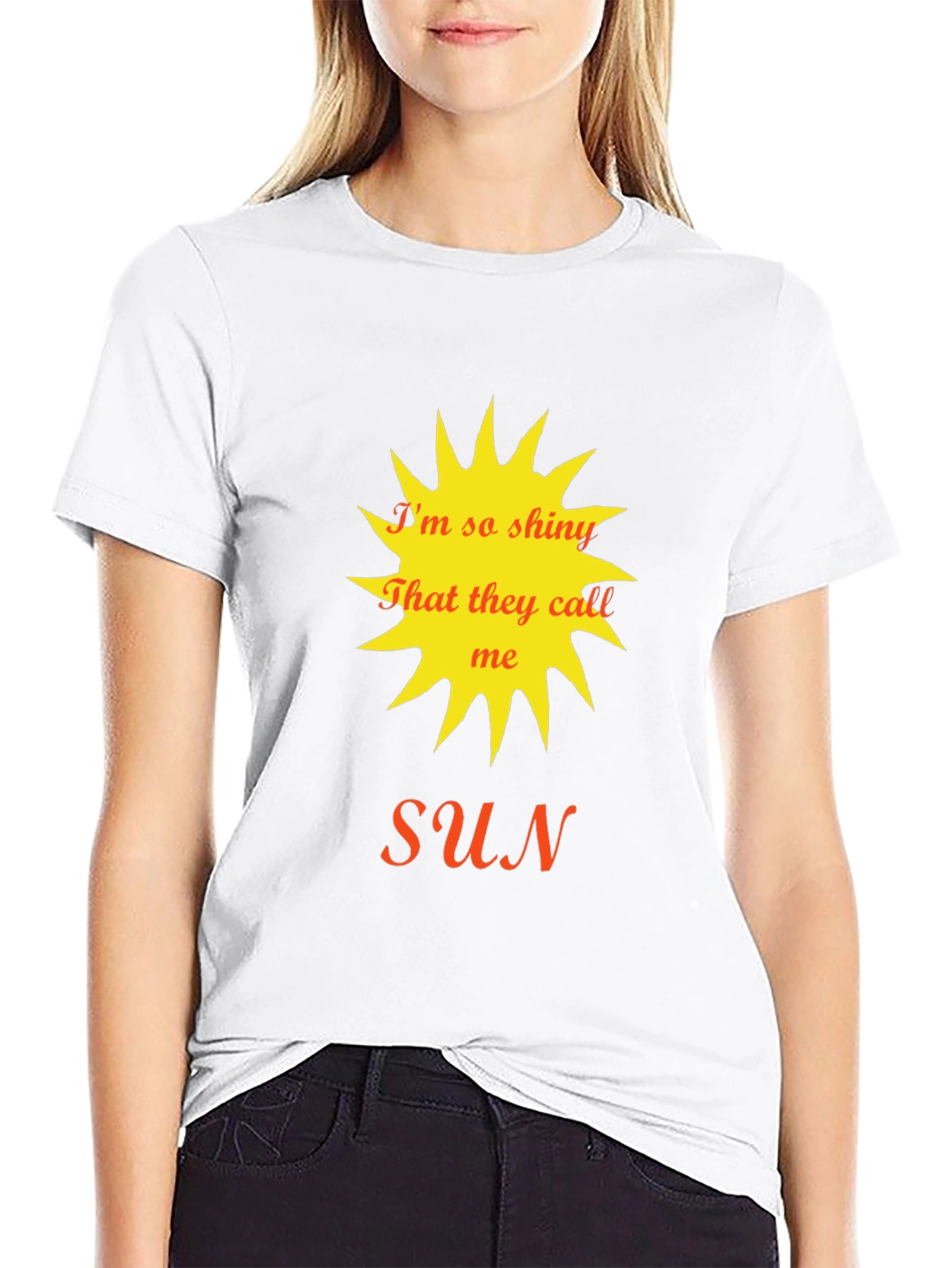 Im So Shiny Sun Graphic Tee - Black