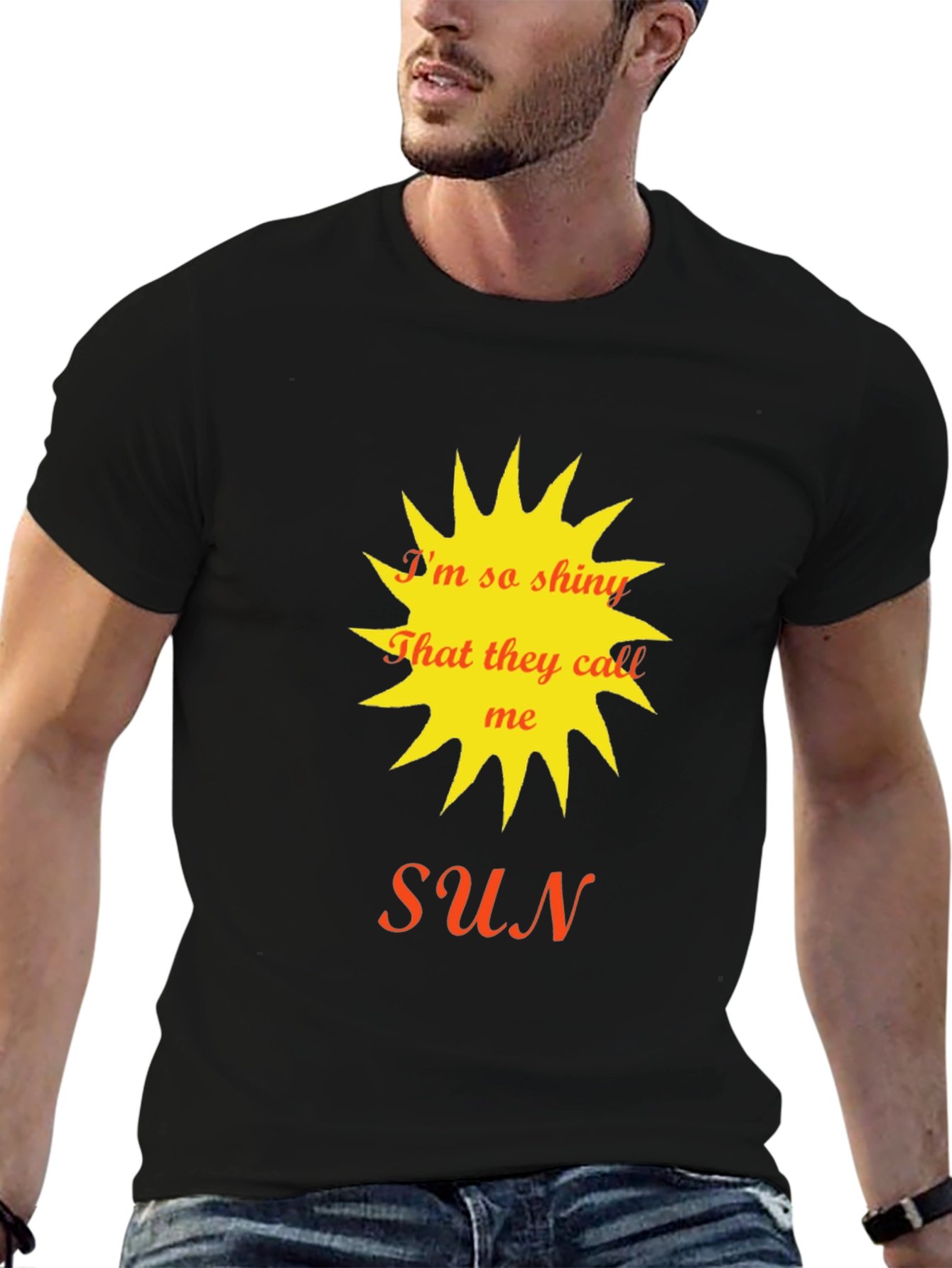Im So Shiny Sun Graphic Tee - Black