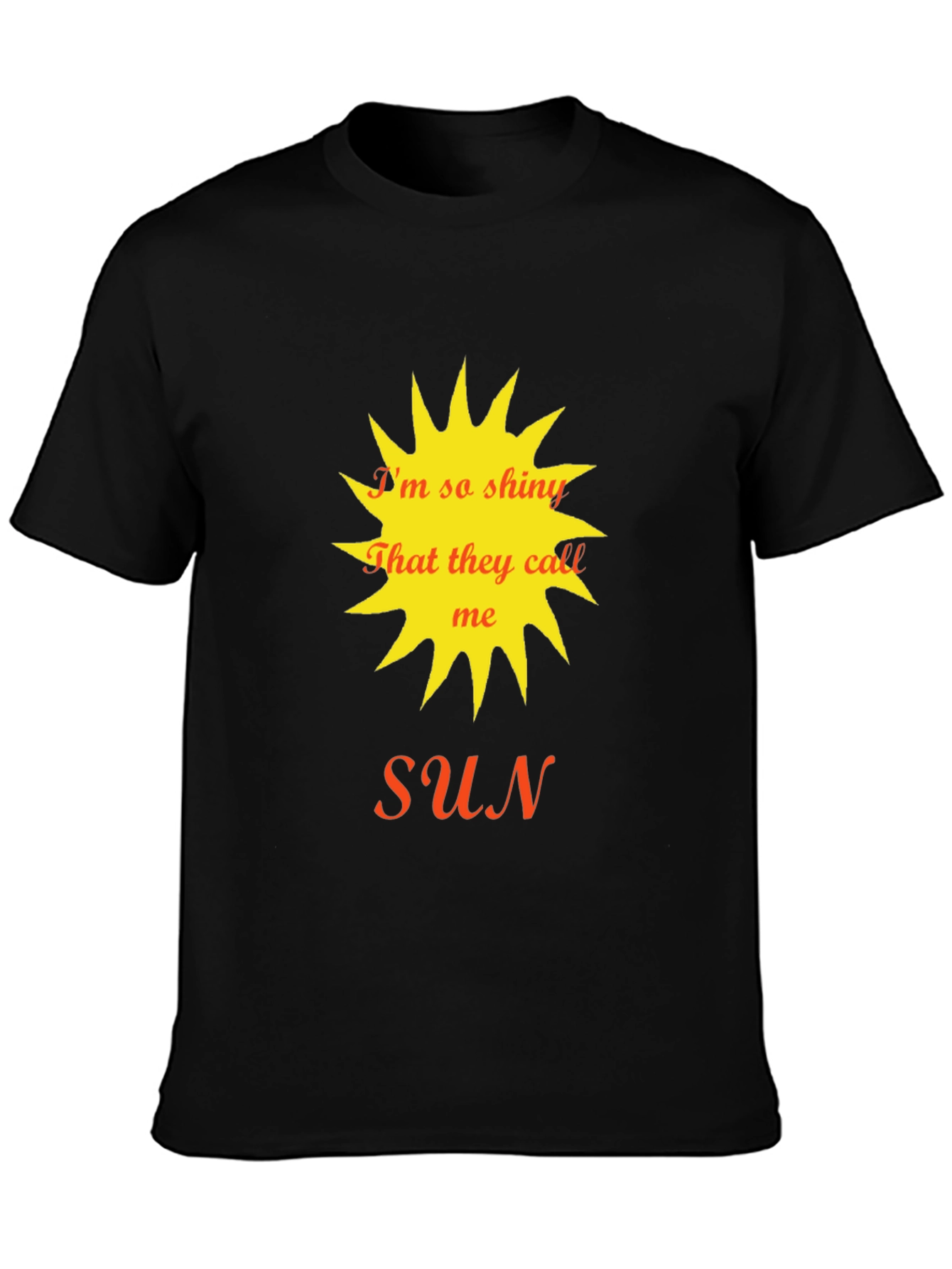 Im So Shiny Sun Graphic Tee - Black