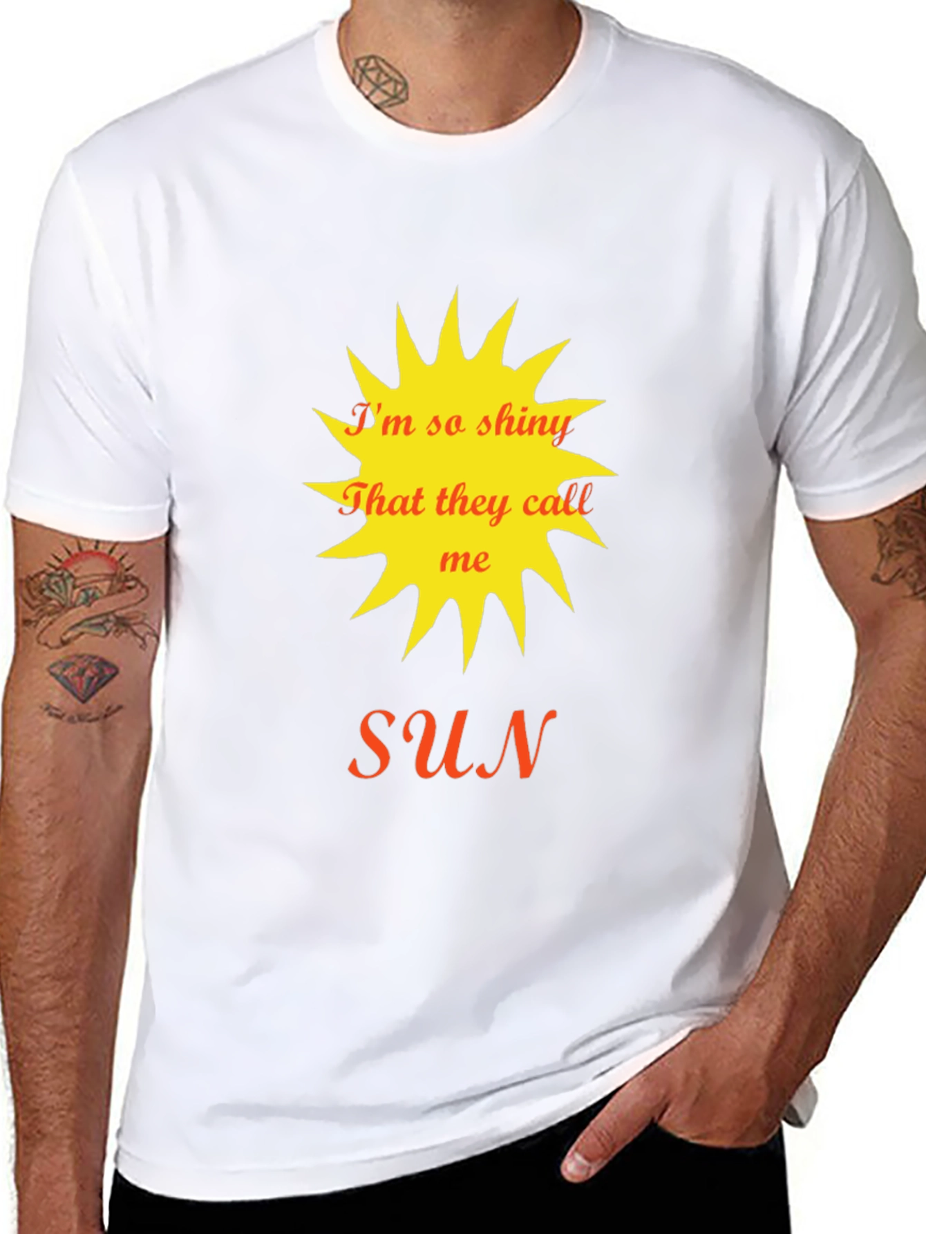 Im So Shiny Sun Graphic Tee - Black