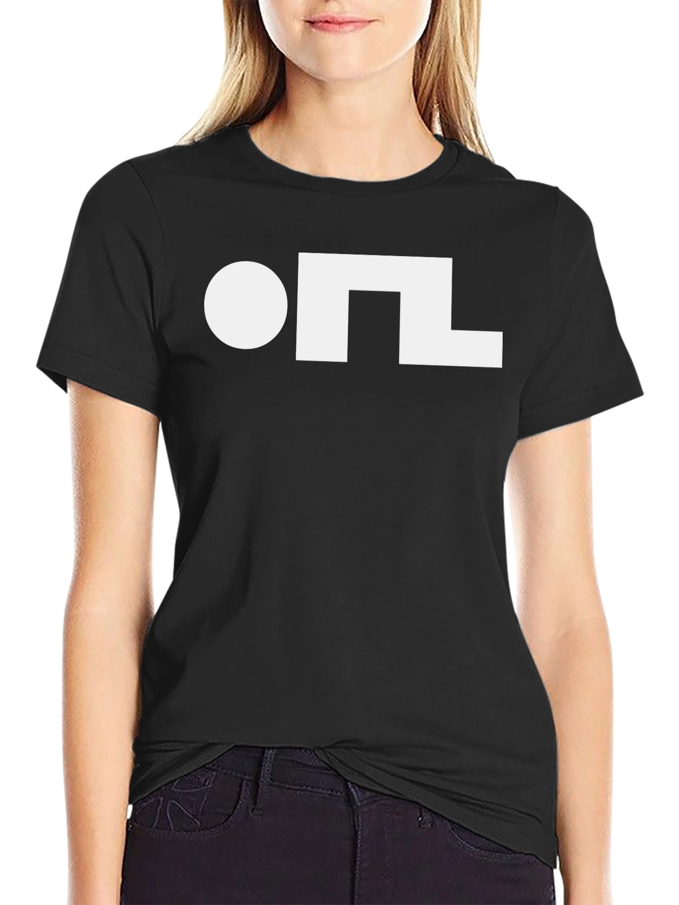 Abstract Graphic Tee - Modern Black T-Shirt