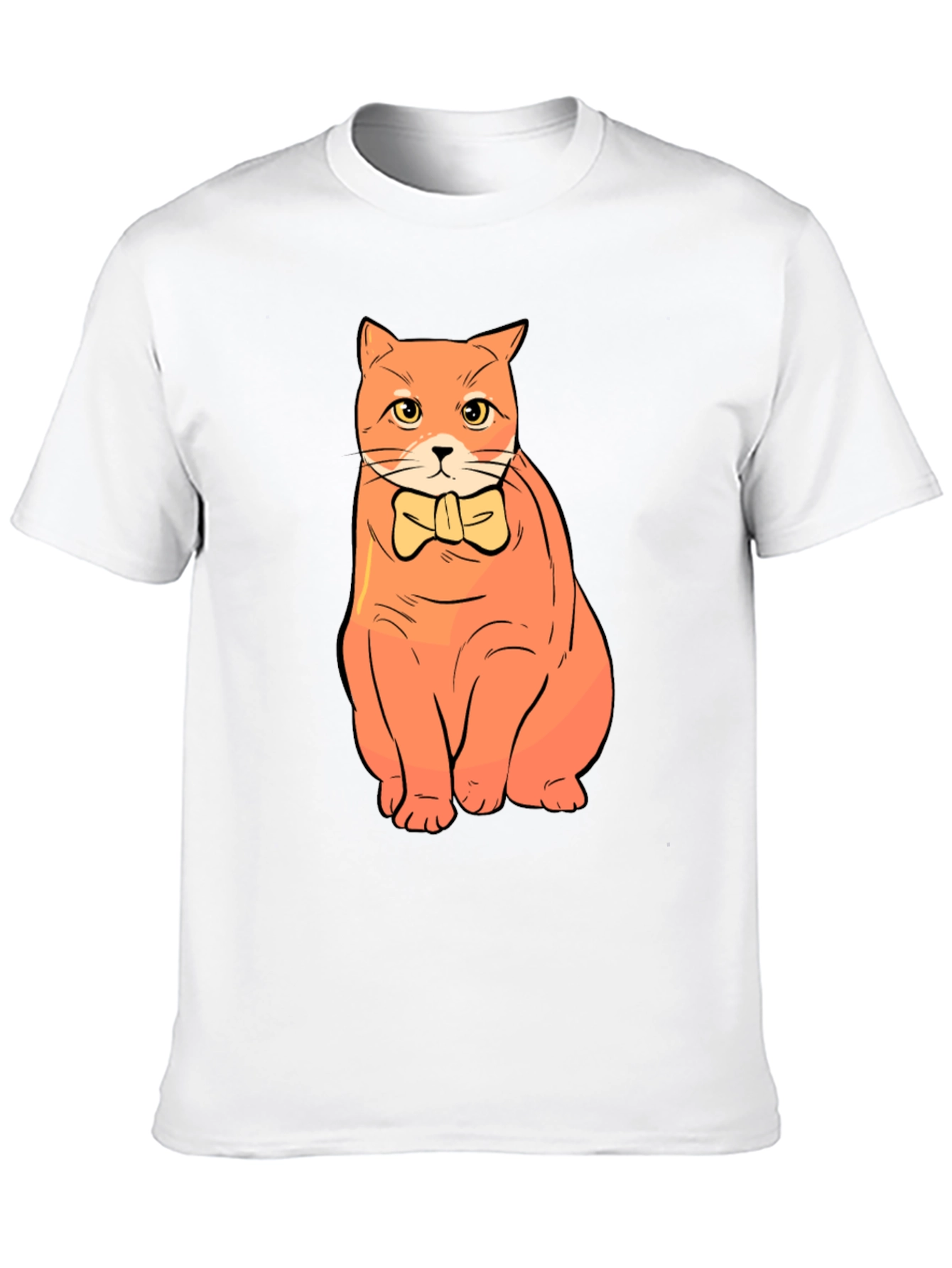 Cat Bowtie T-Shirt - Stylish Graphic Tee