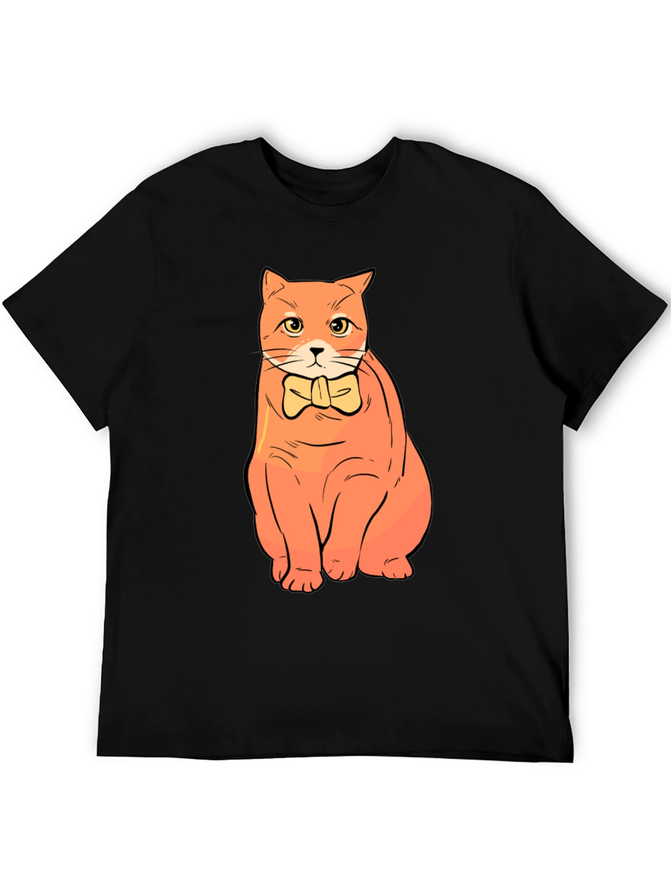 Cat Bowtie T-Shirt - Stylish Graphic Tee