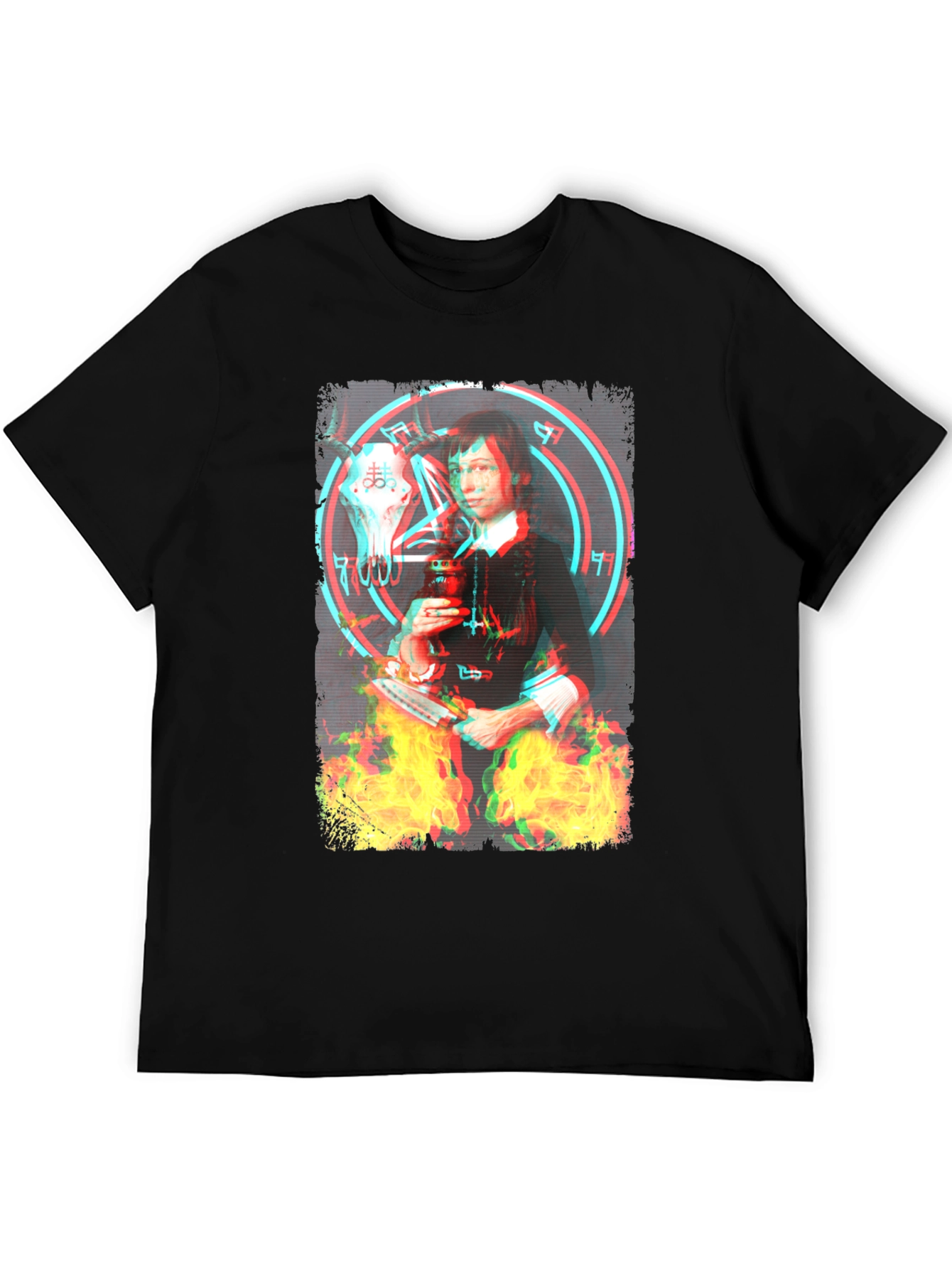 Occult Witch Graphic Tee - Unisex Black T-Shirt