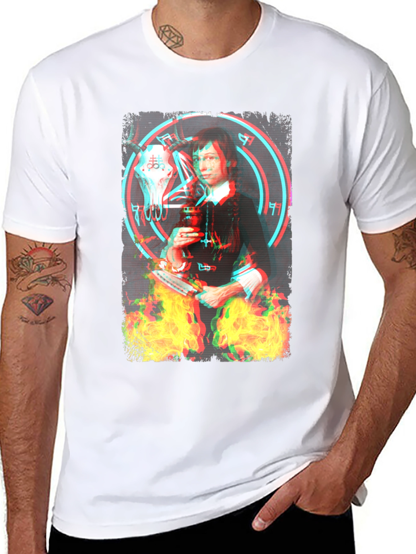 Occult Witch Graphic Tee - Unisex Black T-Shirt
