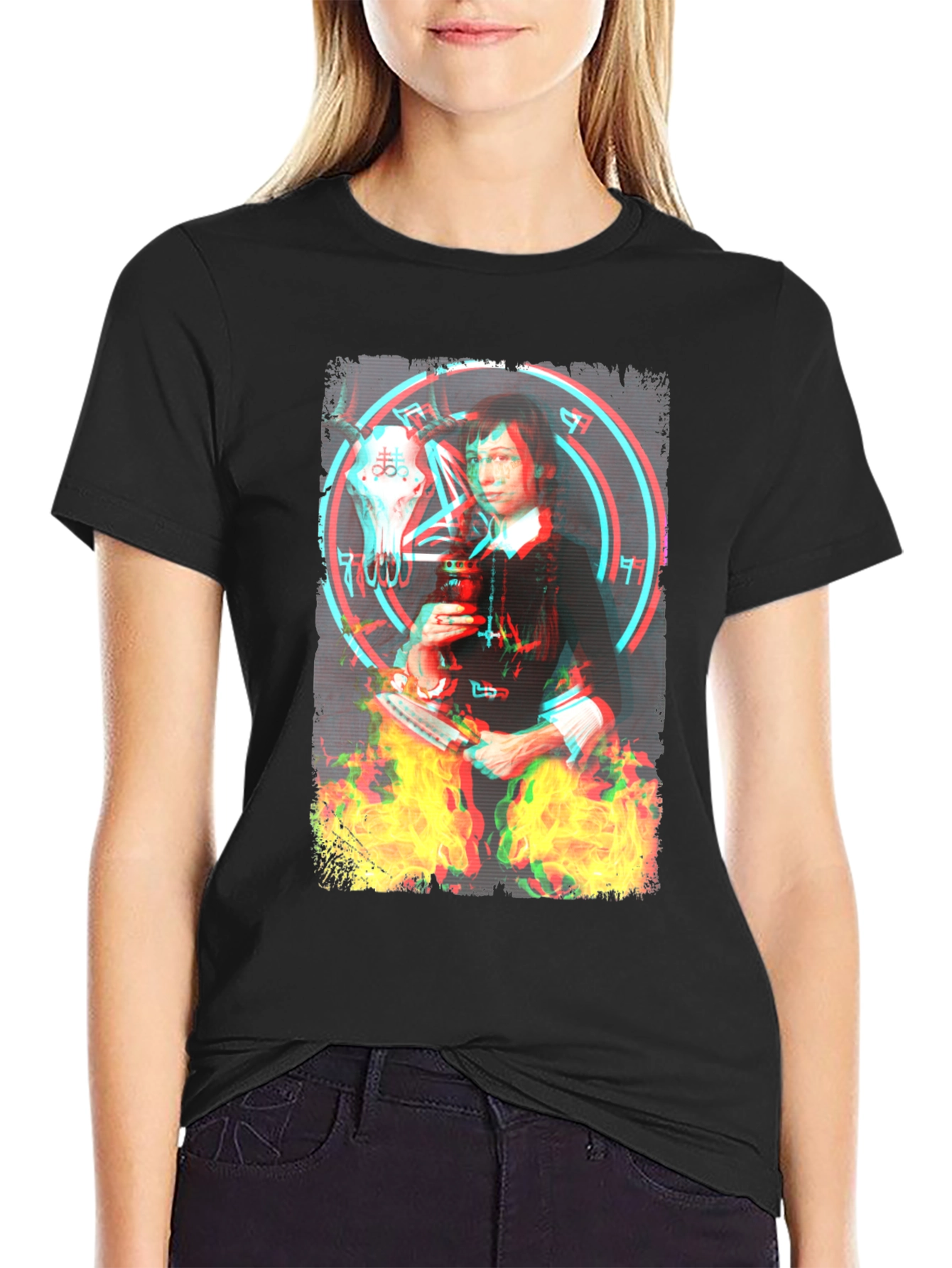 Occult Witch Graphic Tee - Unisex Black T-Shirt