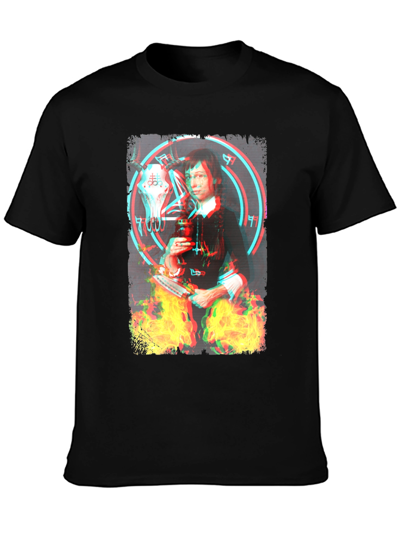Occult Witch Graphic Tee - Unisex Black T-Shirt