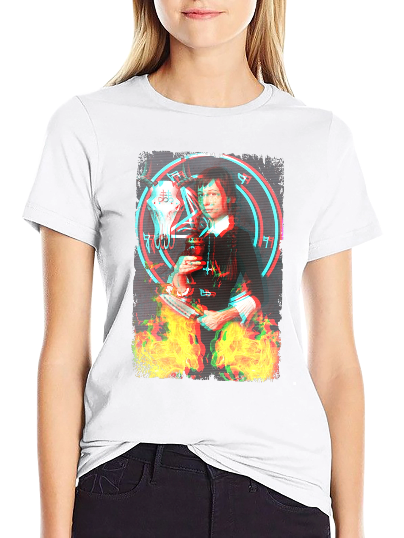 Occult Witch Graphic Tee - Unisex Black T-Shirt