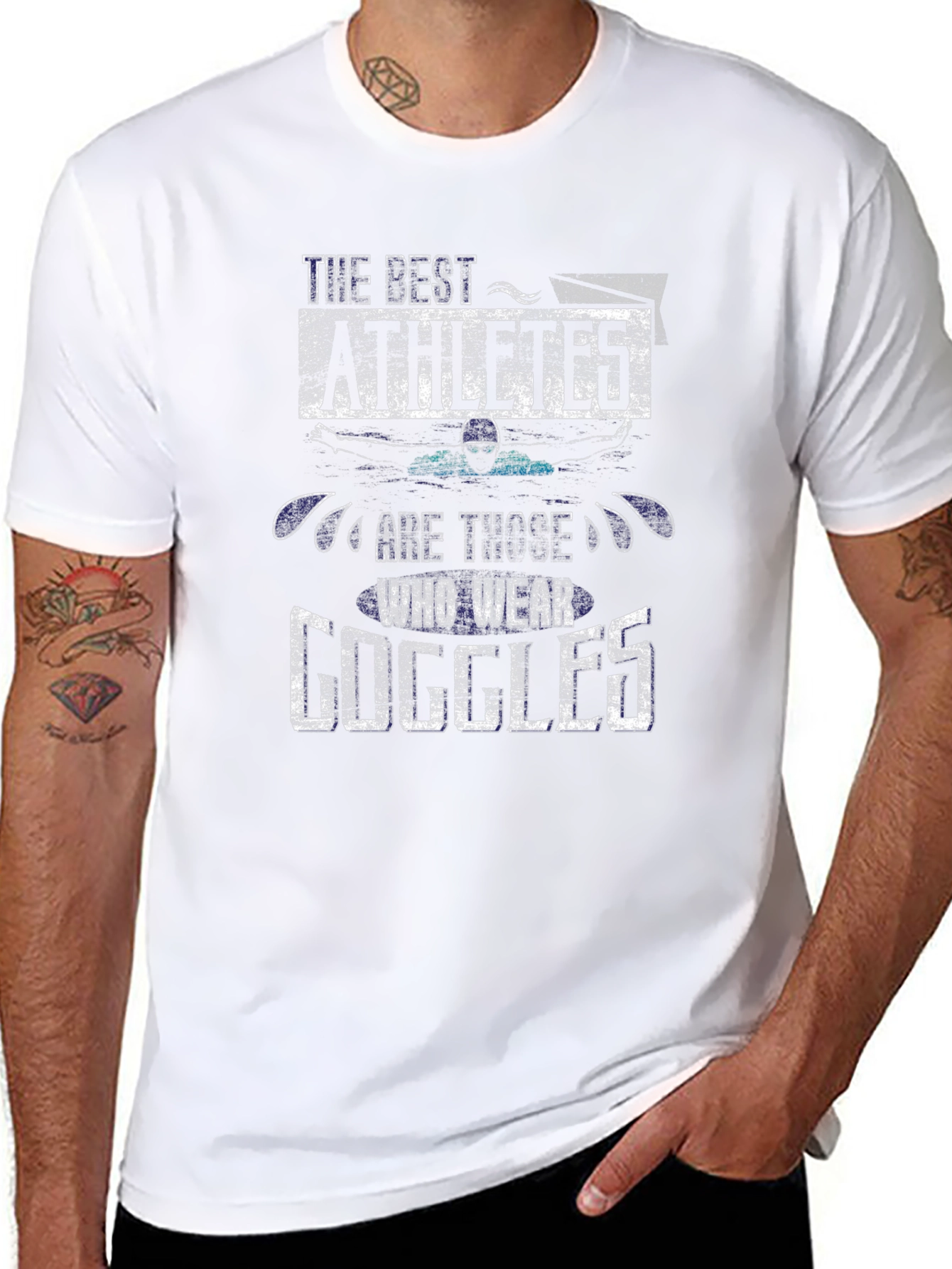 The Best Athletes Wear Goggles T-Shirt
