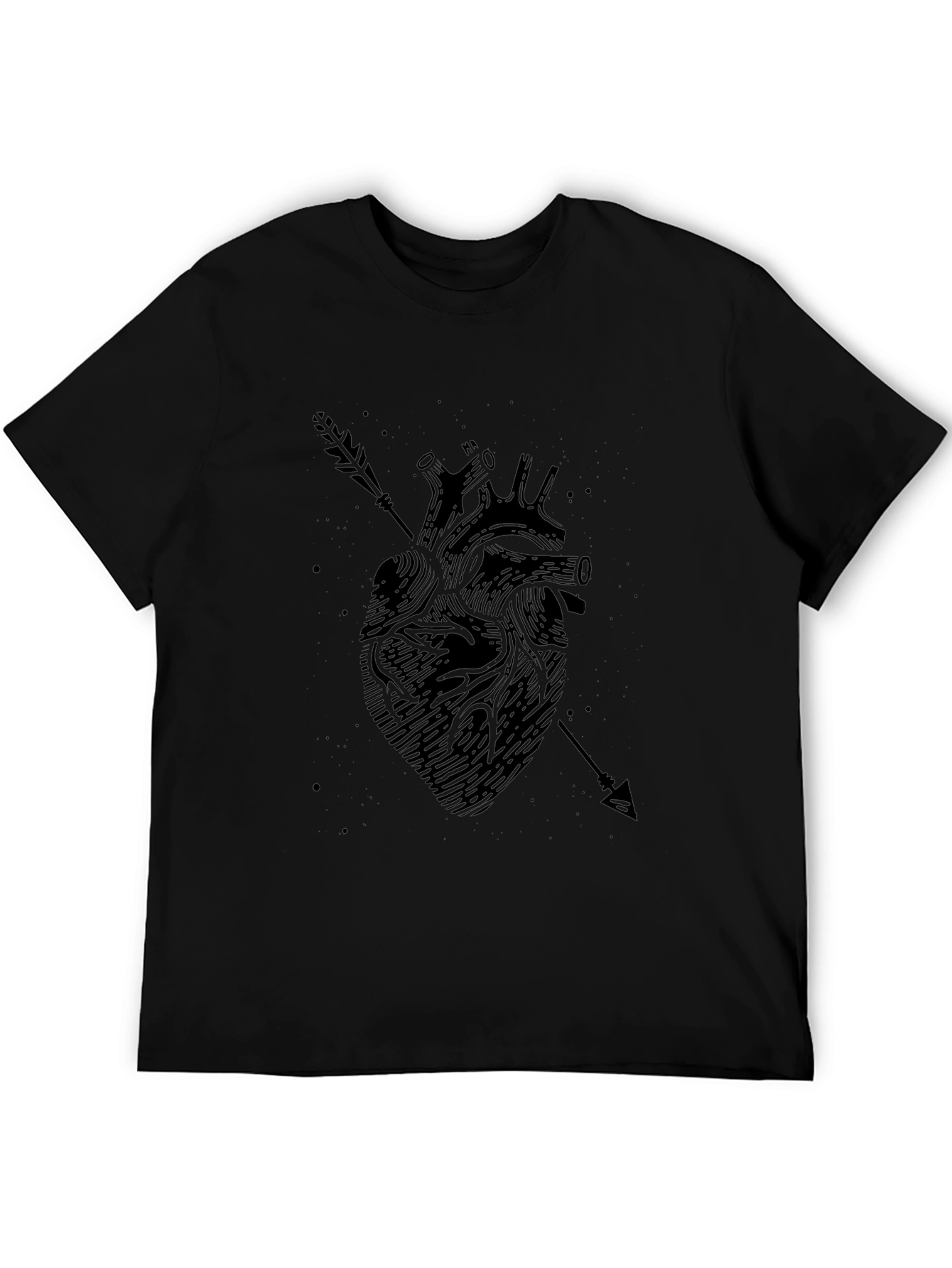 Anatomical Heart Arrow Tee - Edgy Graphic T-Shirt