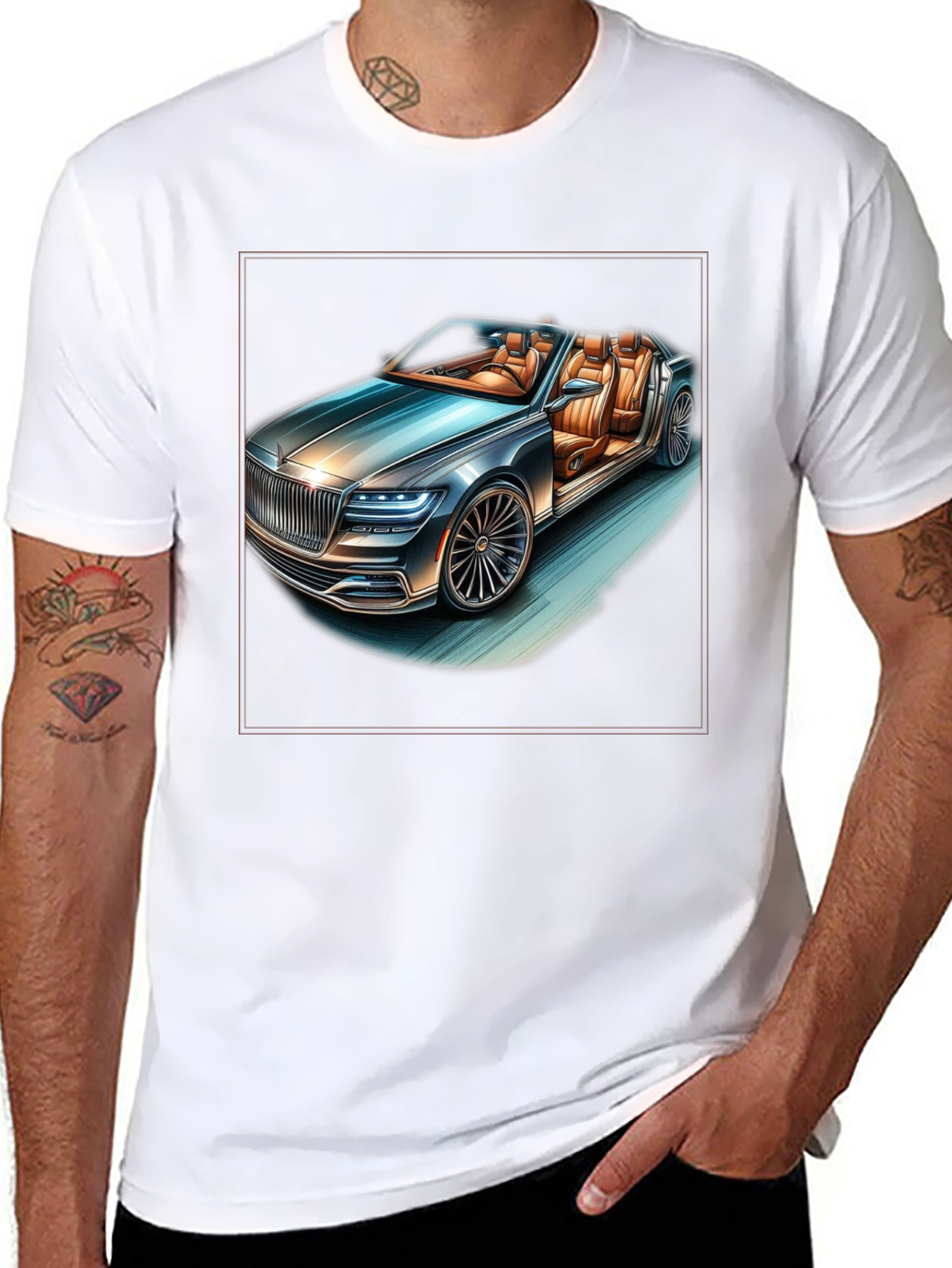 Luxury Car T-Shirt - Stylish Automotive Graphic Tee