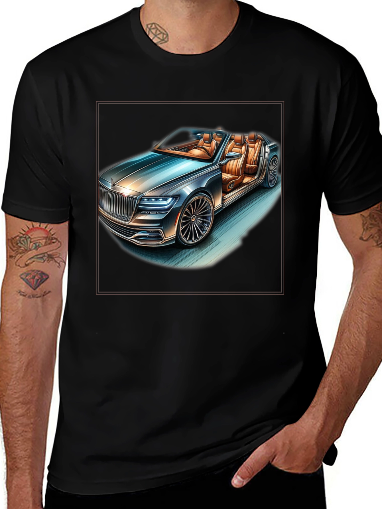 Luxury Car T-Shirt - Stylish Automotive Graphic Tee