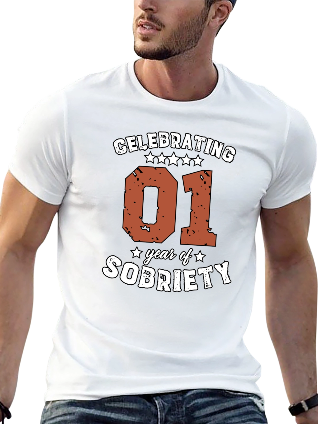 Celebrating 01 Year of Sobriety Graphic Tee