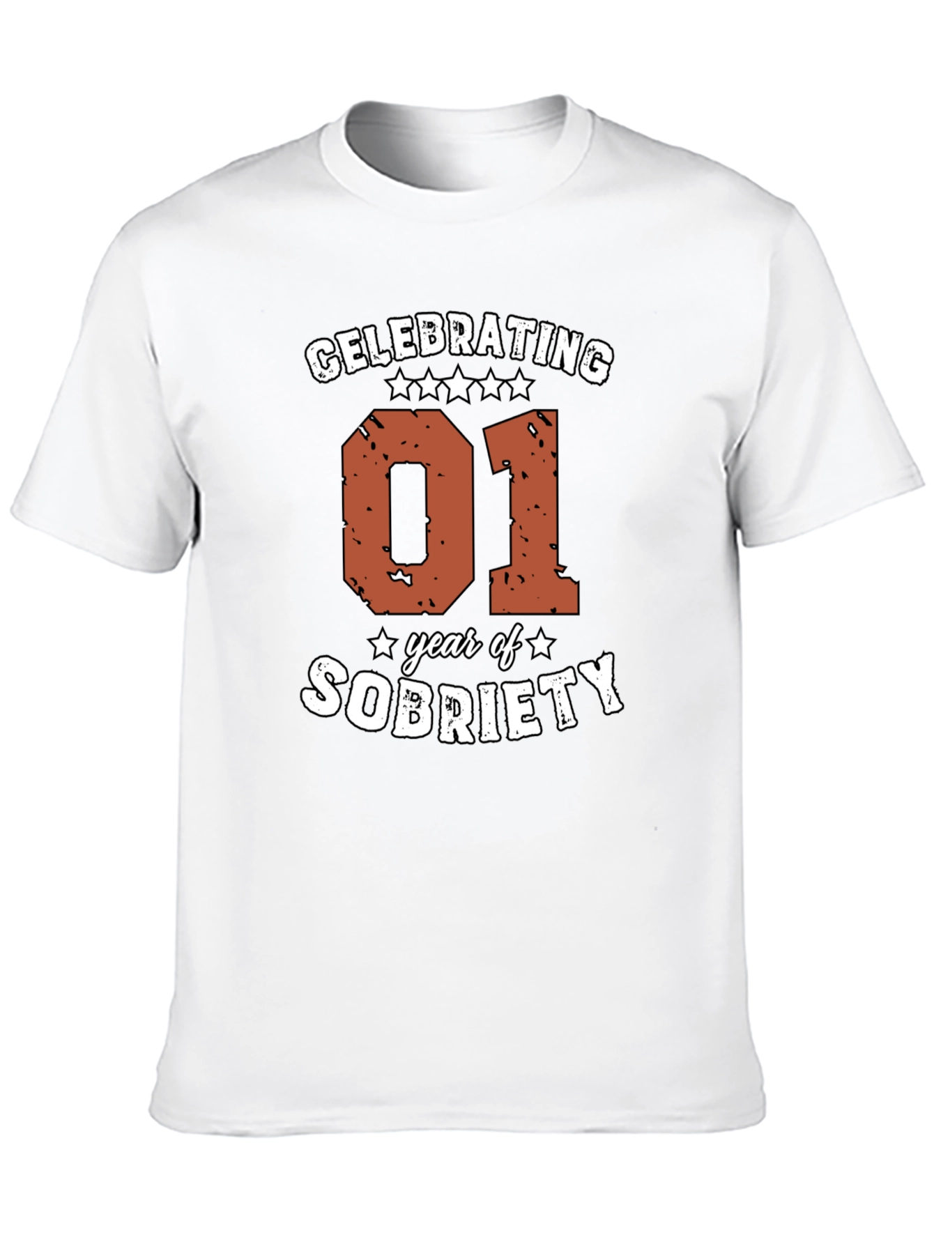 Celebrating 01 Year of Sobriety Graphic Tee