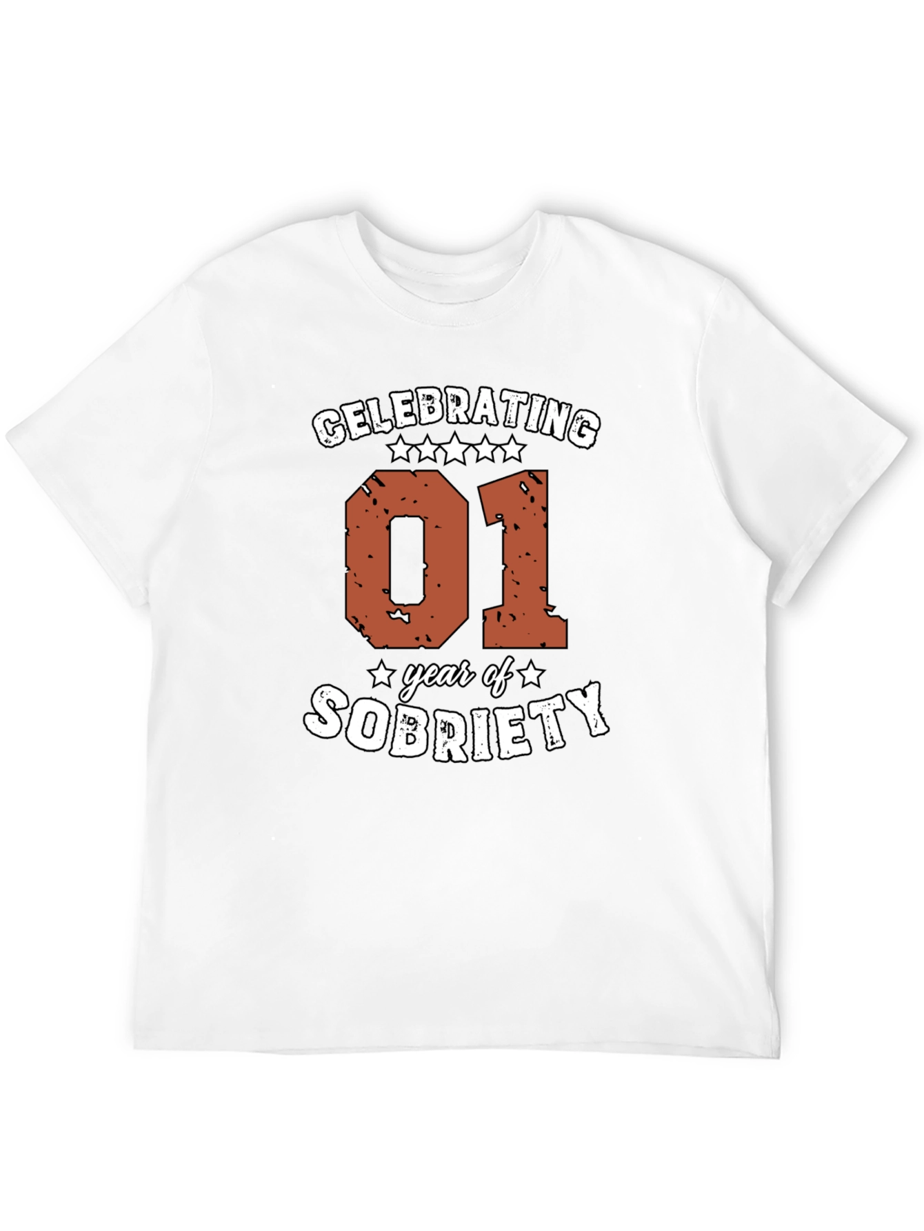 Celebrating 01 Year of Sobriety Graphic Tee