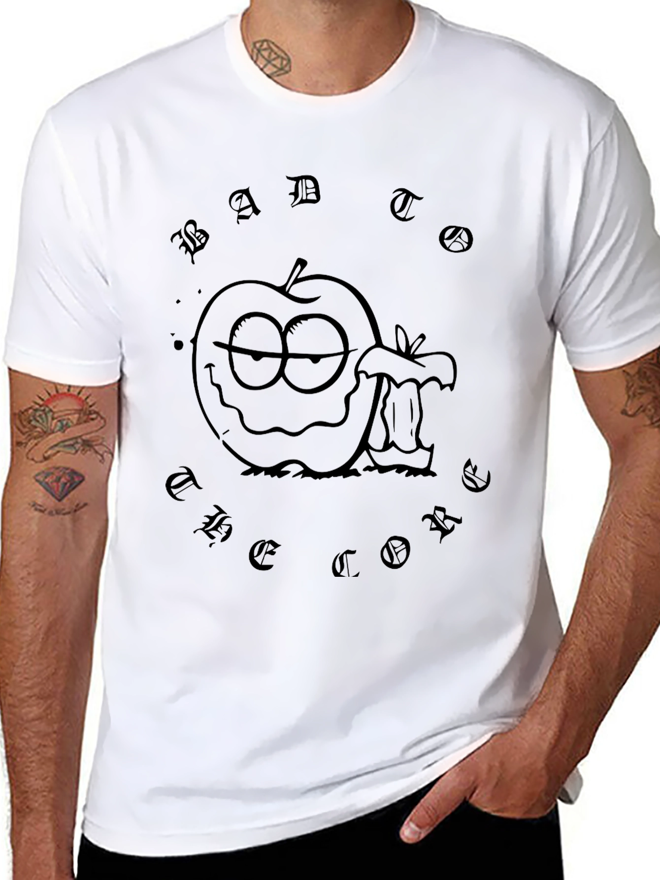 Bad Apple Graphic T-Shirt - Casual Style