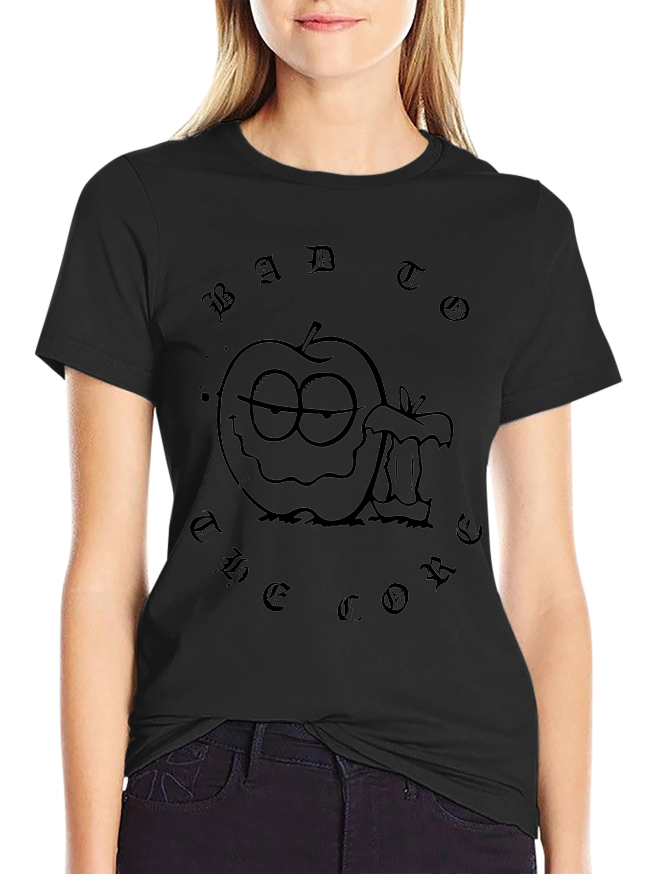 Bad Apple Graphic T-Shirt - Casual Style