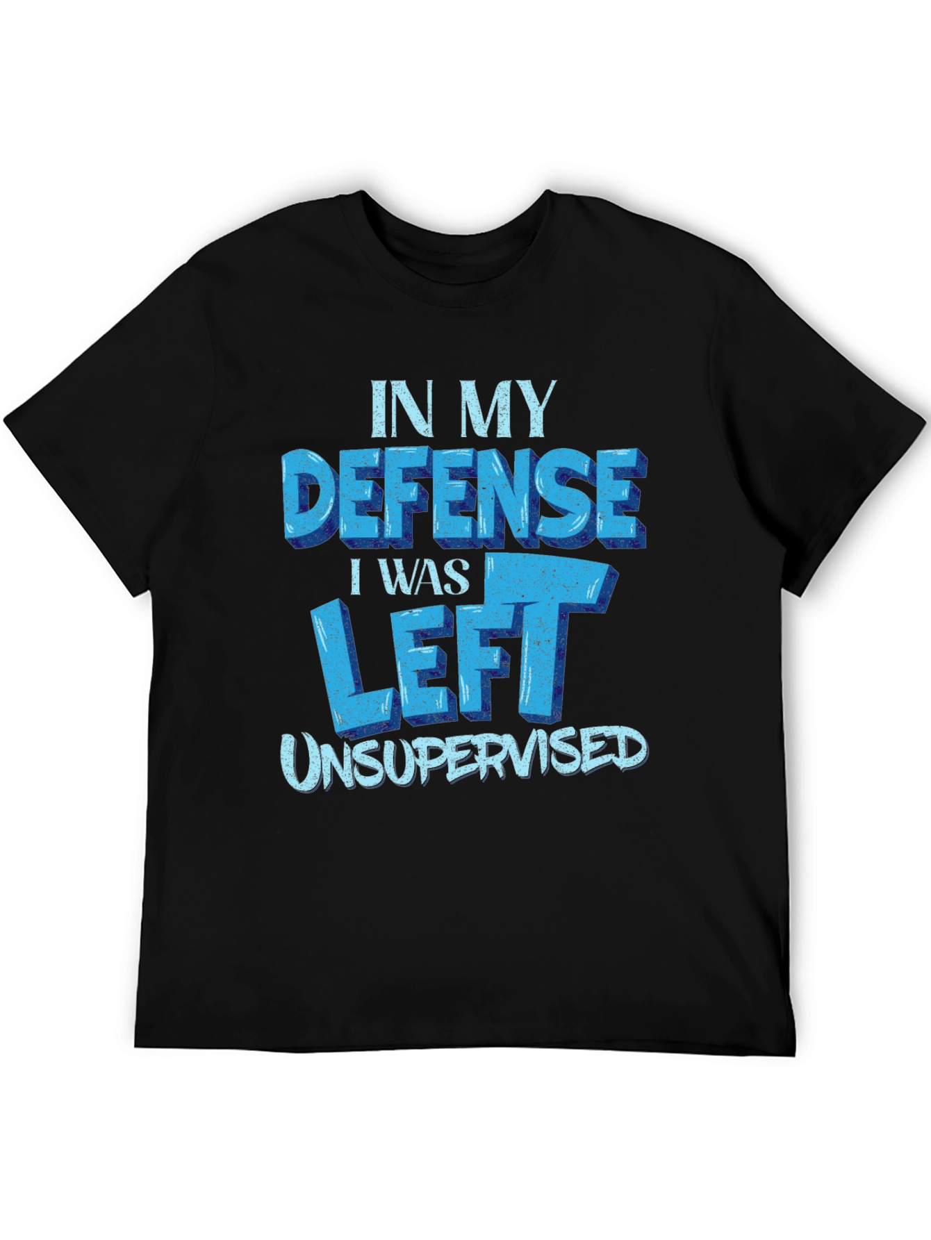 Funny In My Defense Black T-Shirt