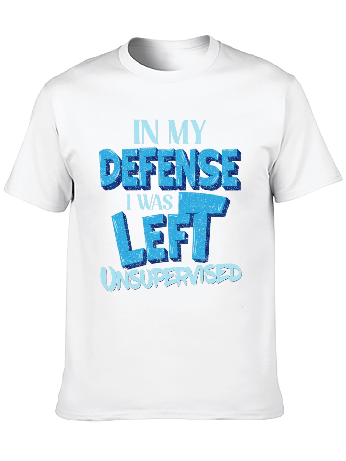 Funny In My Defense Black T-Shirt