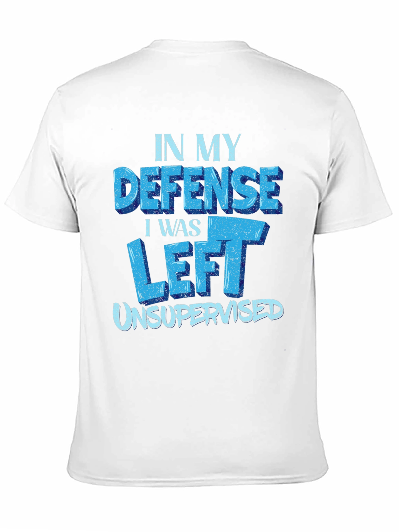 Funny In My Defense Black T-Shirt