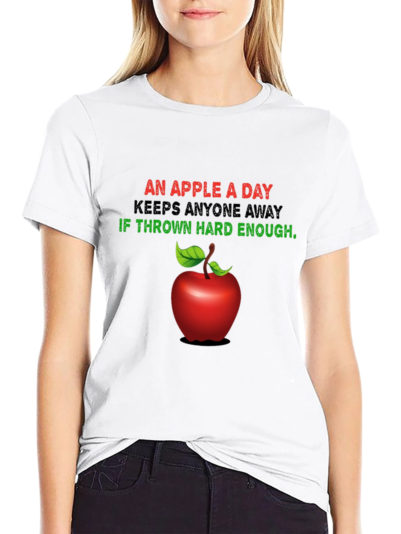 Funny Apple a Day T-Shirt