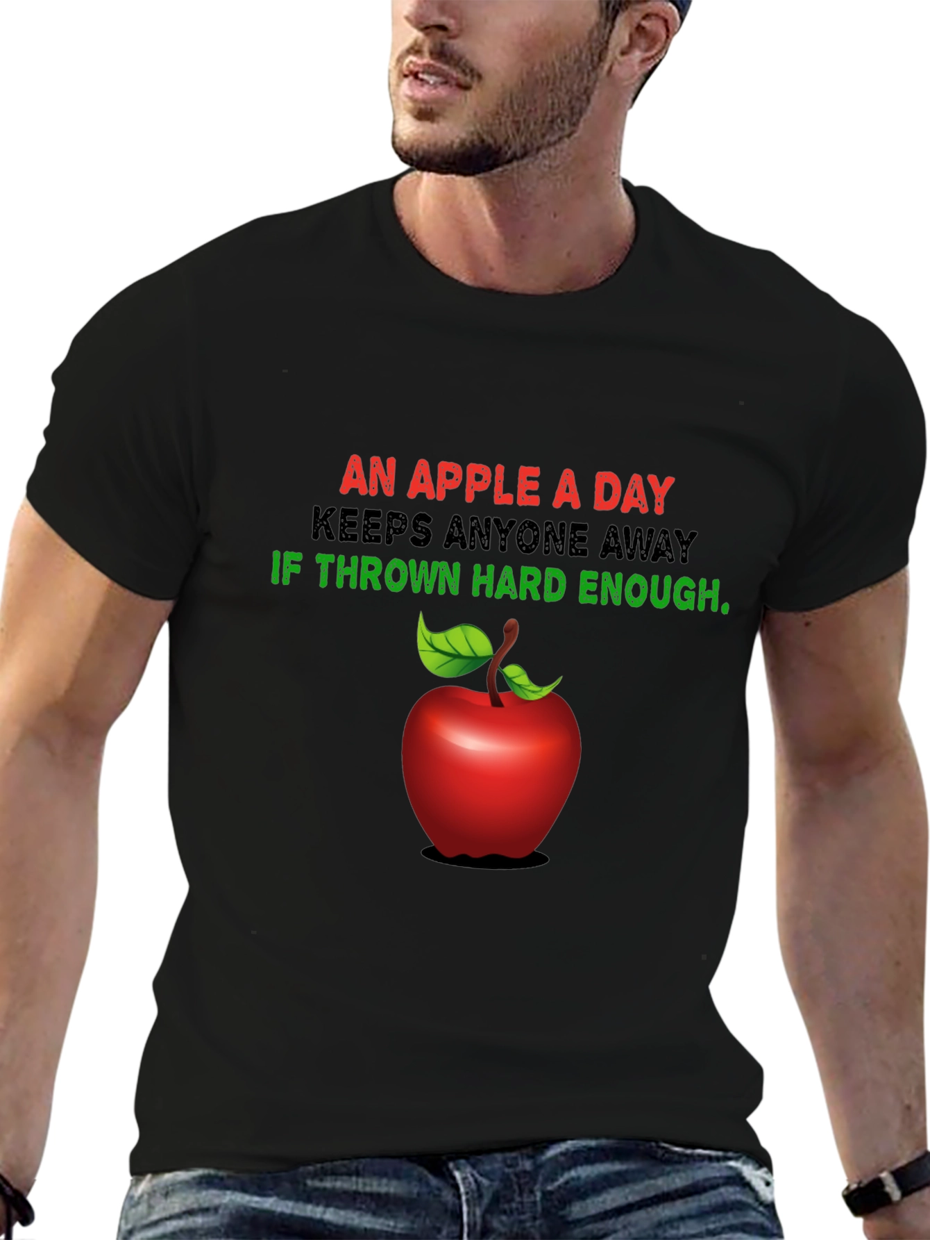 Funny Apple a Day T-Shirt