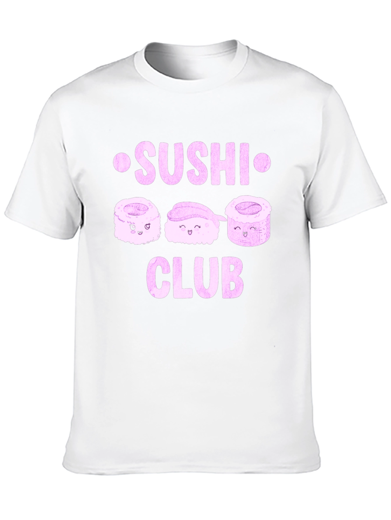 Sushi Club Graphic Tee - Cute Sushi Kawaii T-Shirt