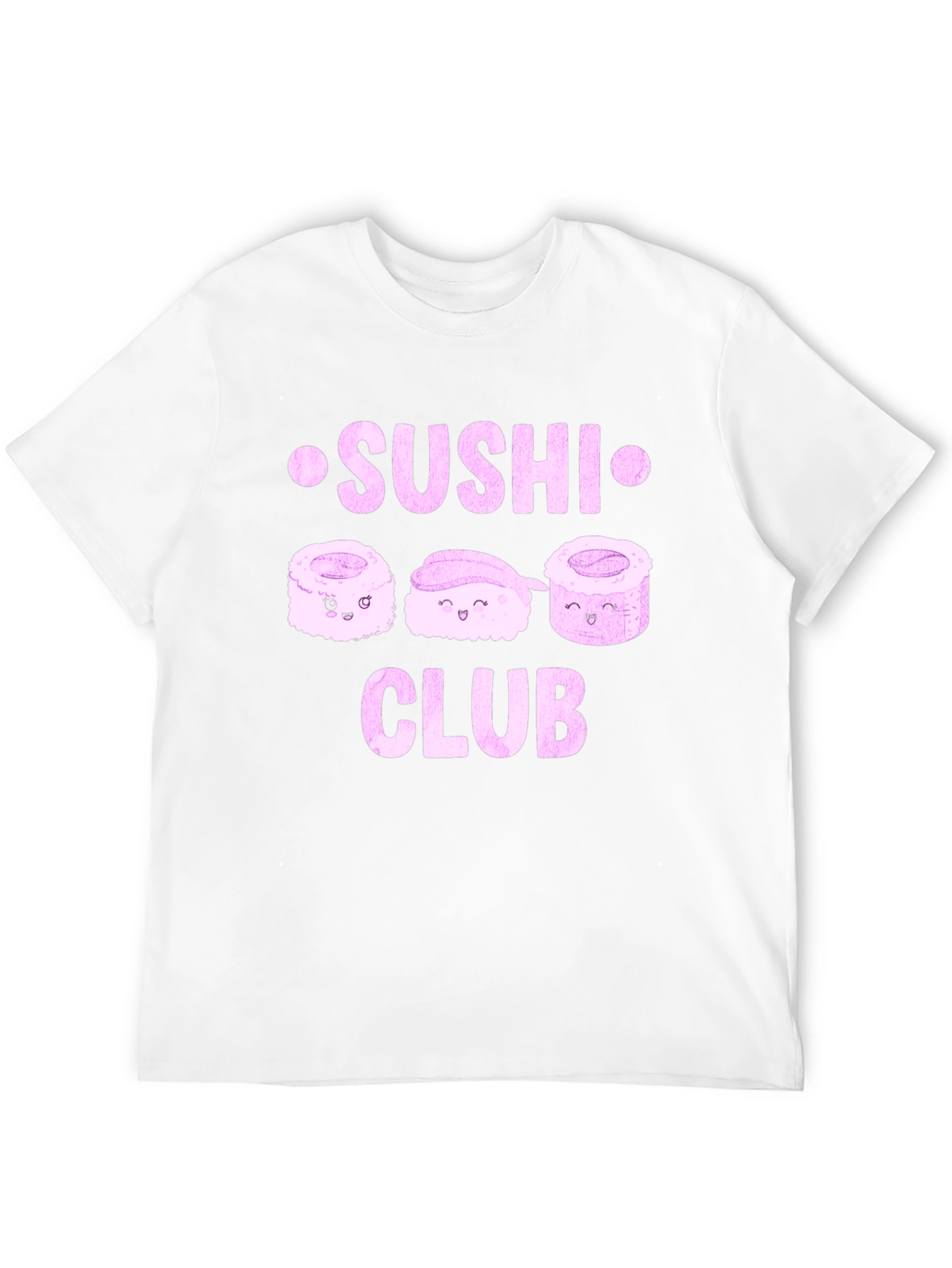 Sushi Club Graphic Tee - Cute Sushi Kawaii T-Shirt