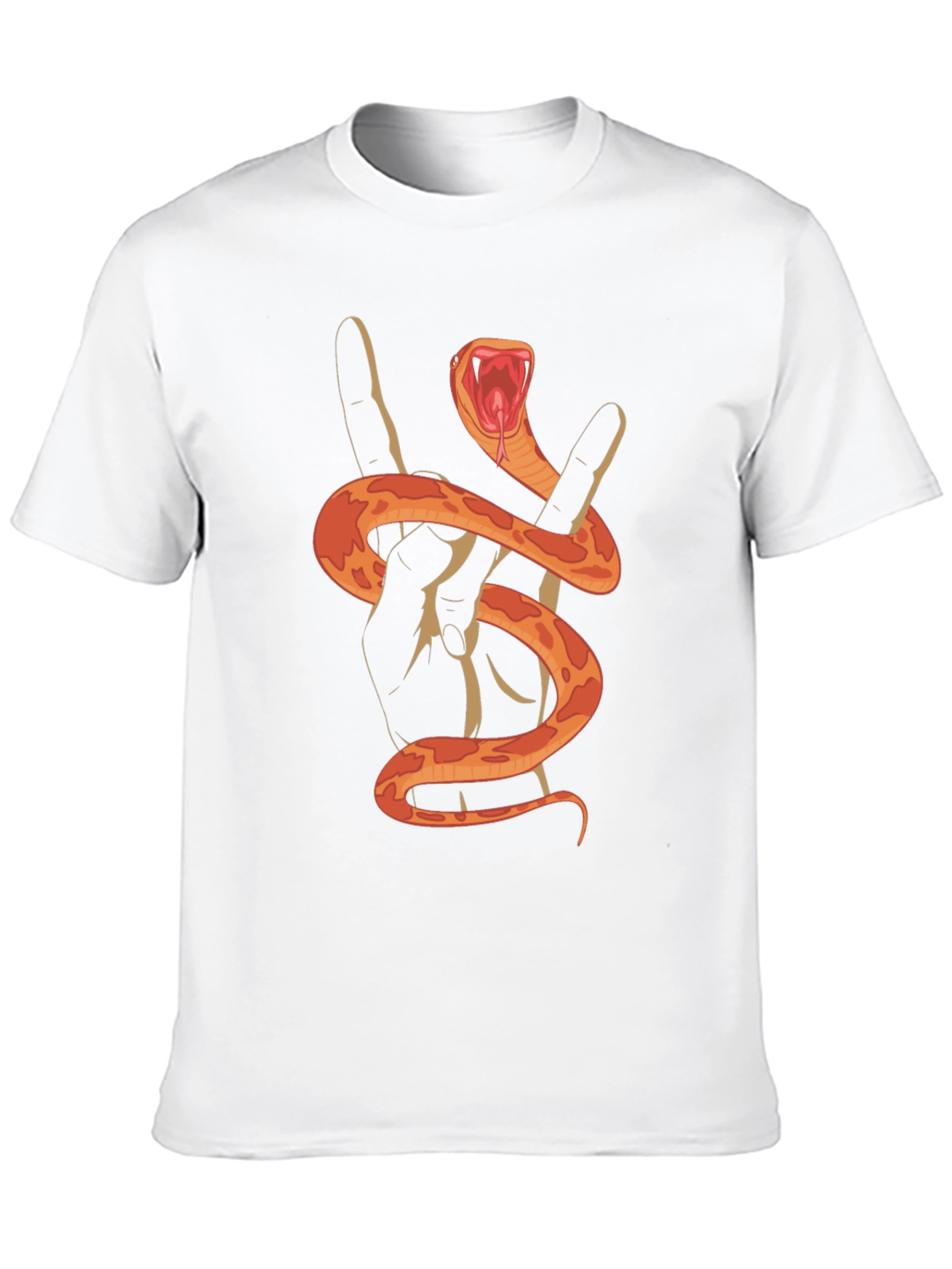 Rock On Snake Graphic Tee - Black
