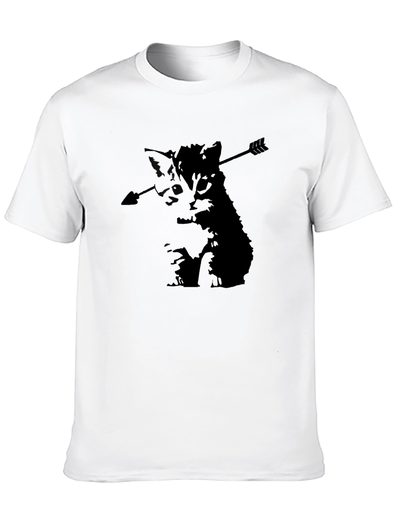 Arrow Cat Black T-Shirt