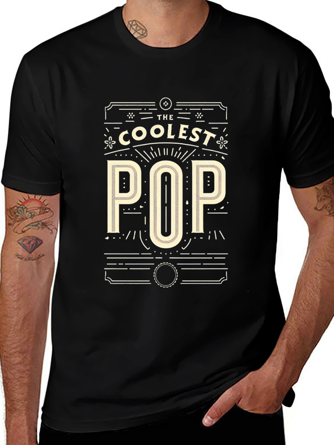 Coolest Pop T-Shirt - Black Graphic Tee