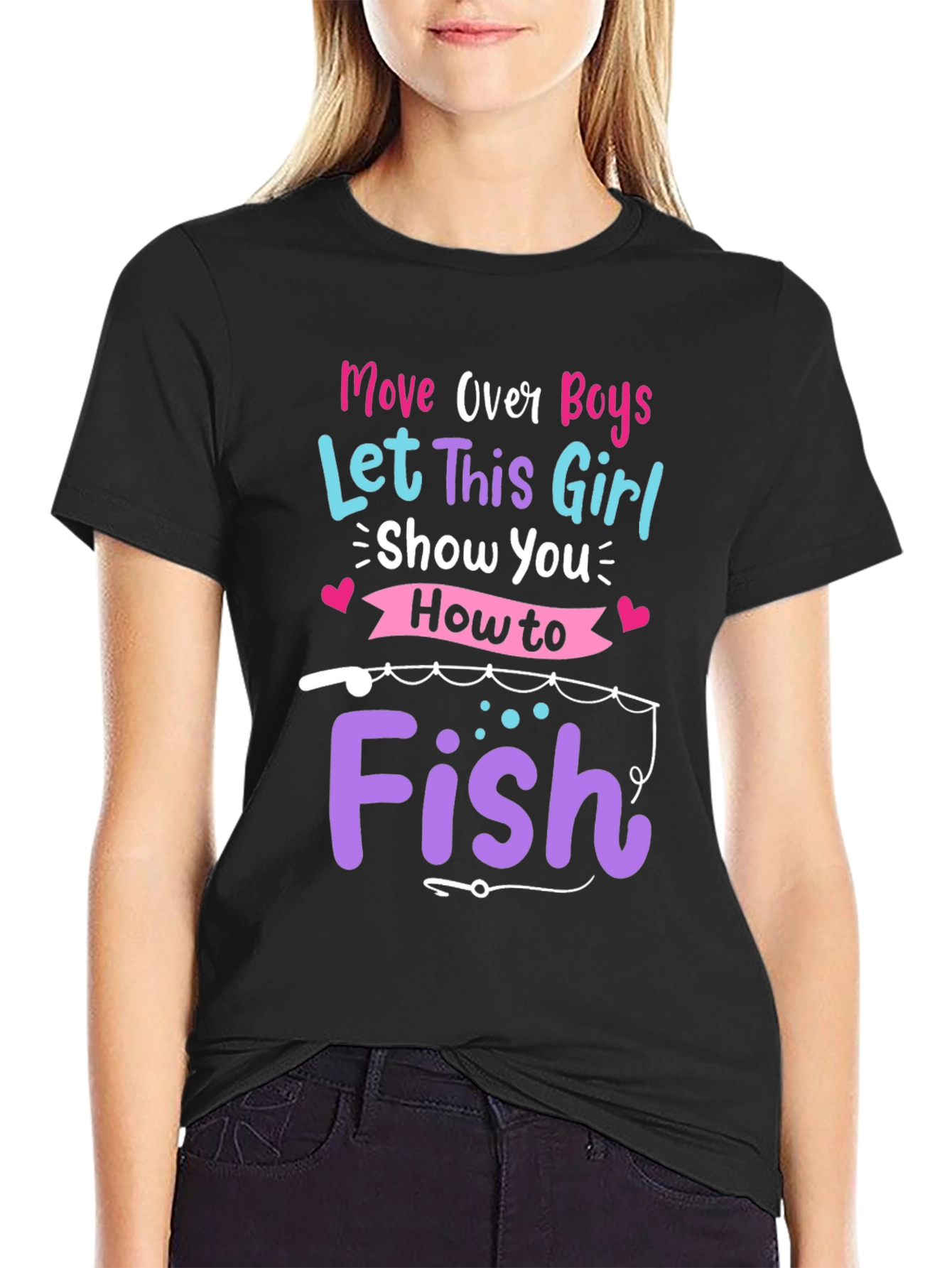 Move Over Boys Fishing T-Shirt