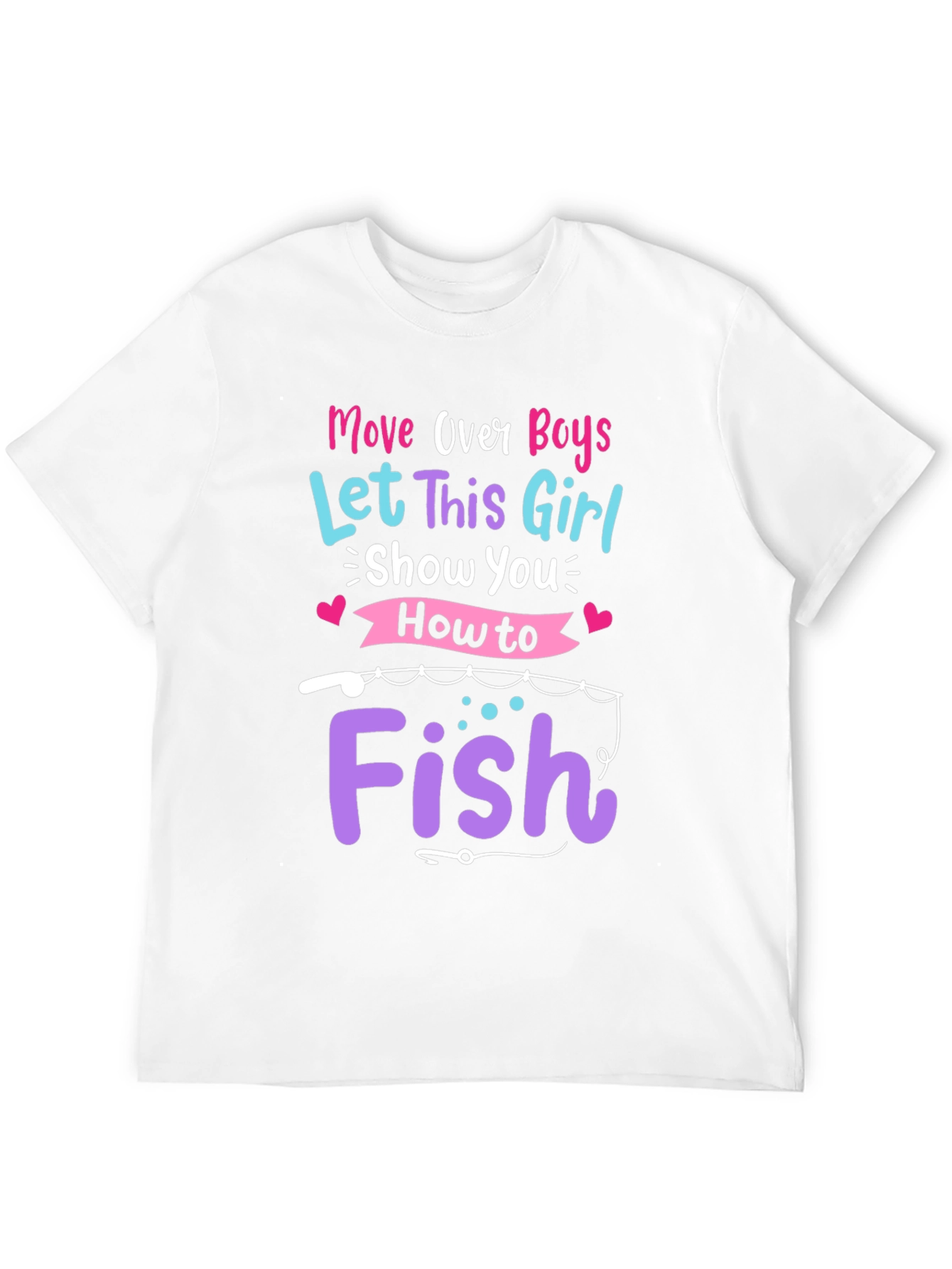 Move Over Boys Fishing T-Shirt