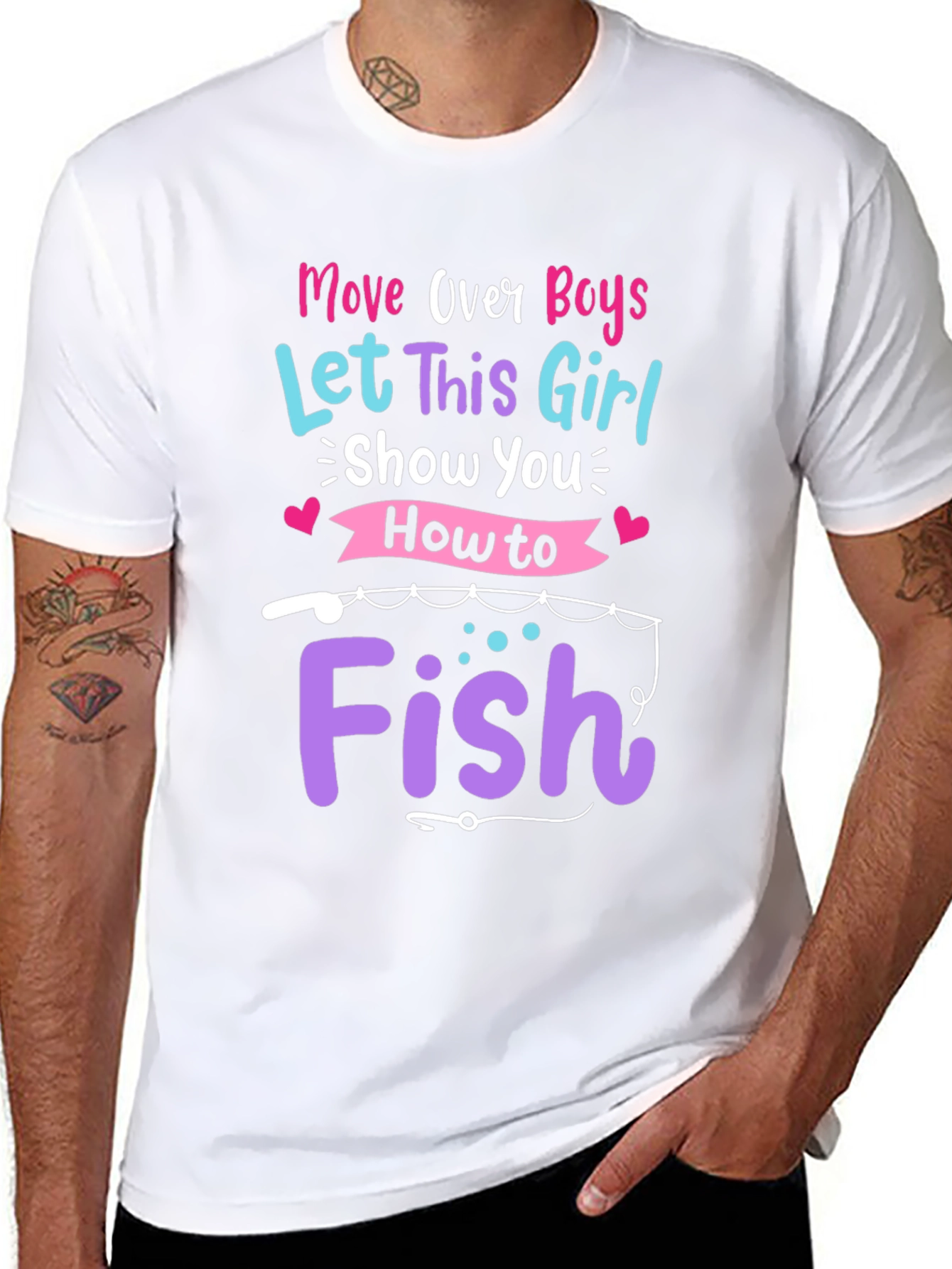 Move Over Boys Fishing T-Shirt