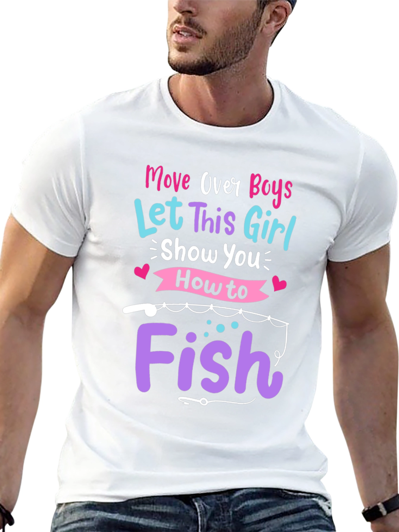 Move Over Boys Fishing T-Shirt
