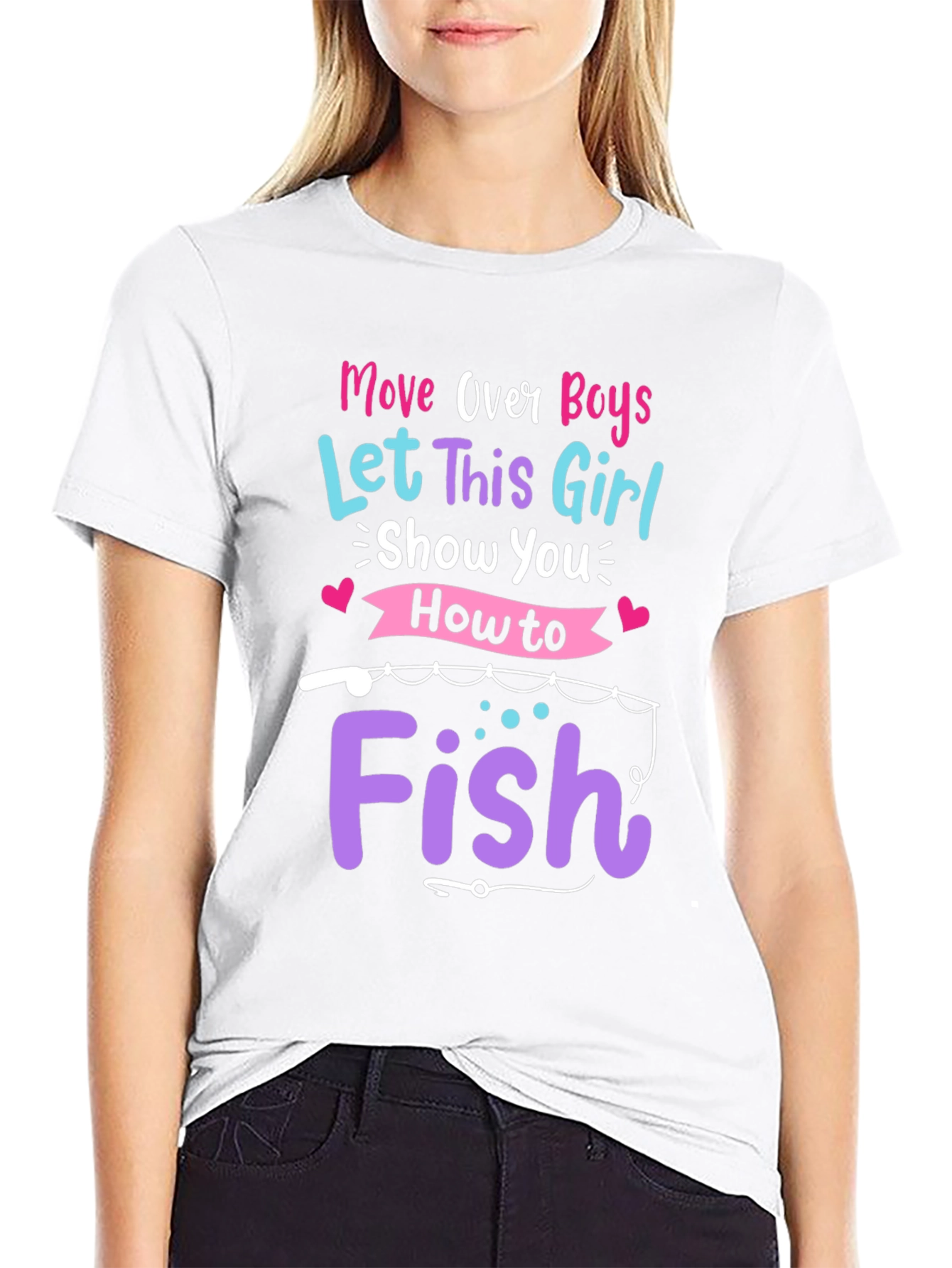 Move Over Boys Fishing T-Shirt