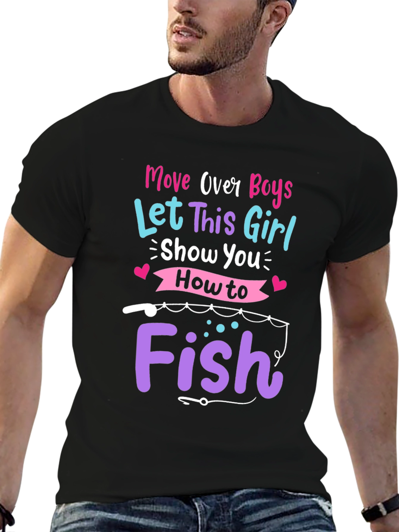 Move Over Boys Fishing T-Shirt