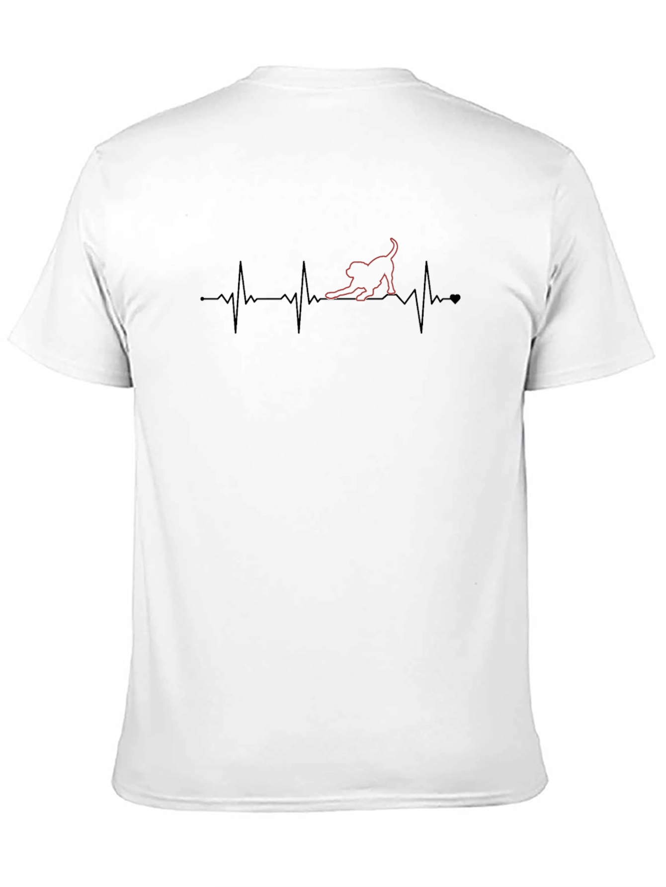 Cat Heartbeat Graphic Tee