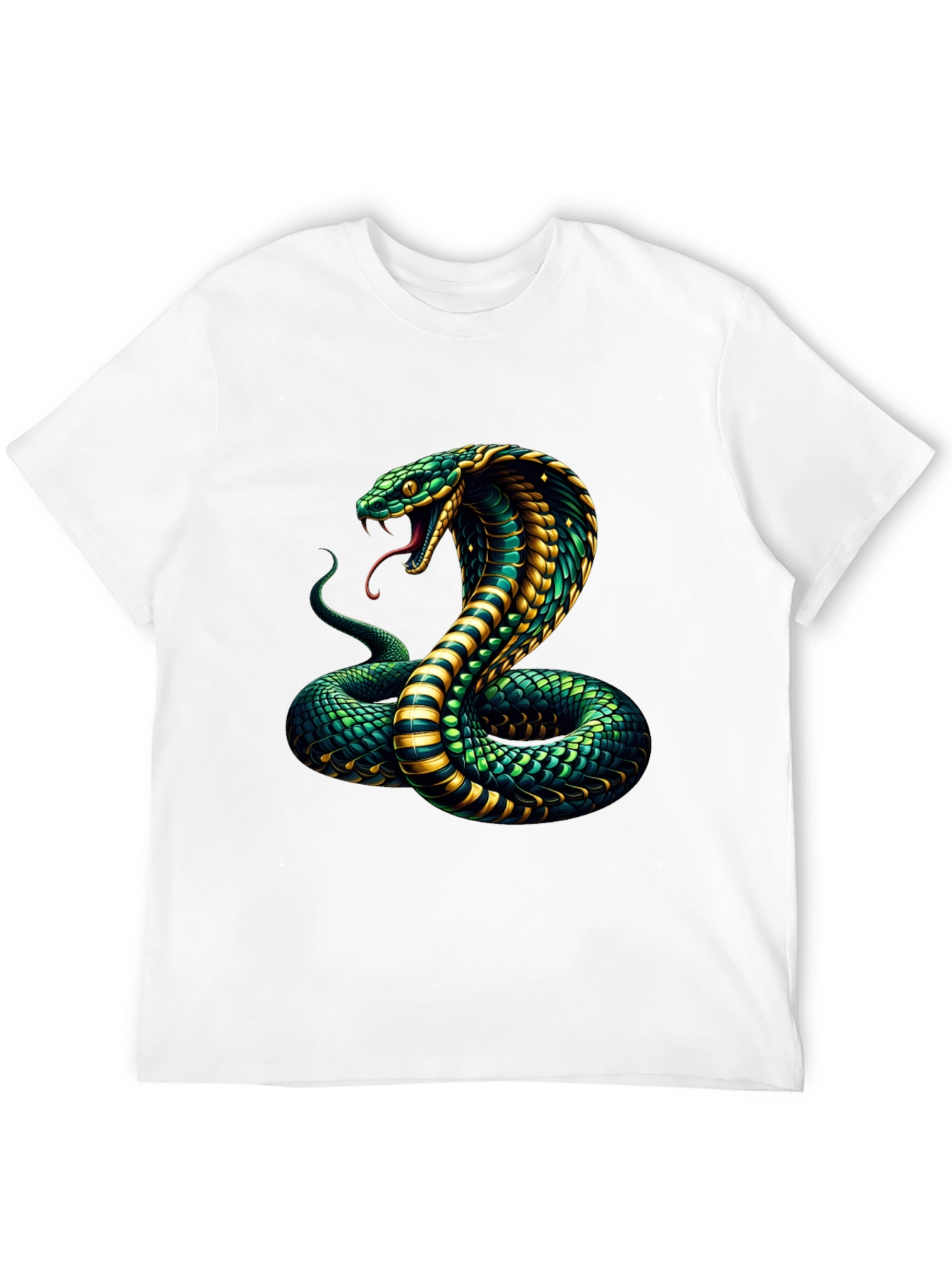 Cobra Graphic Print Mens Black T-Shirt