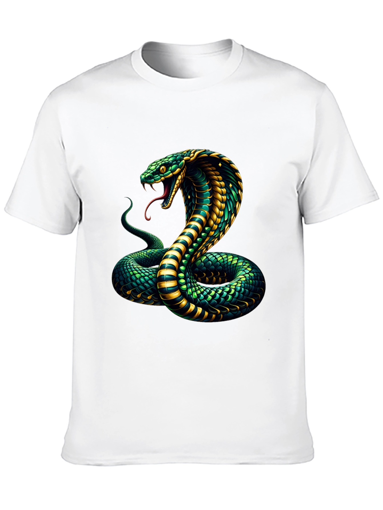 Cobra Graphic Print Mens Black T-Shirt