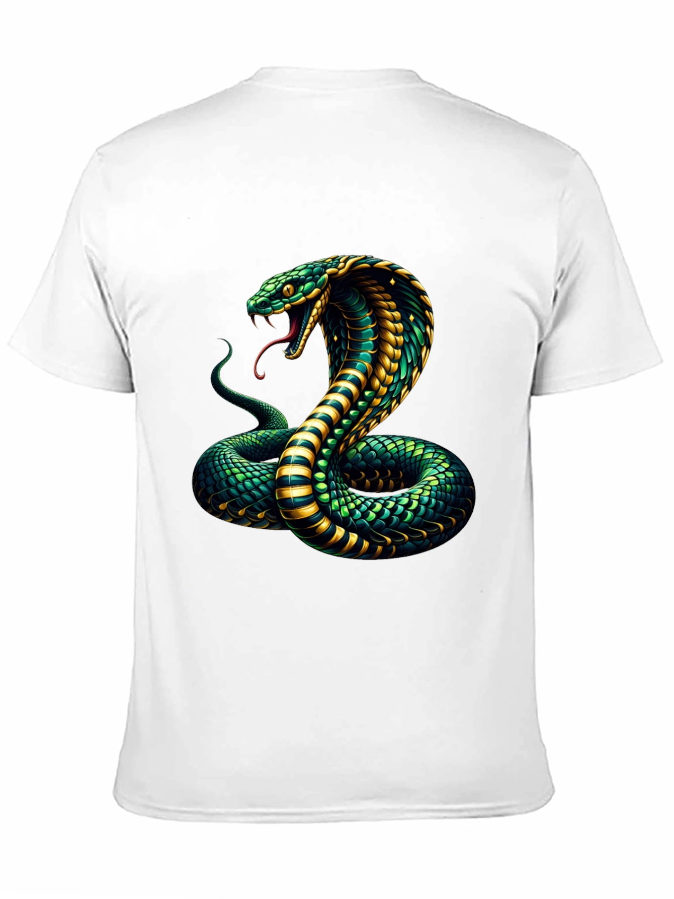 Cobra Graphic Print Mens Black T-Shirt