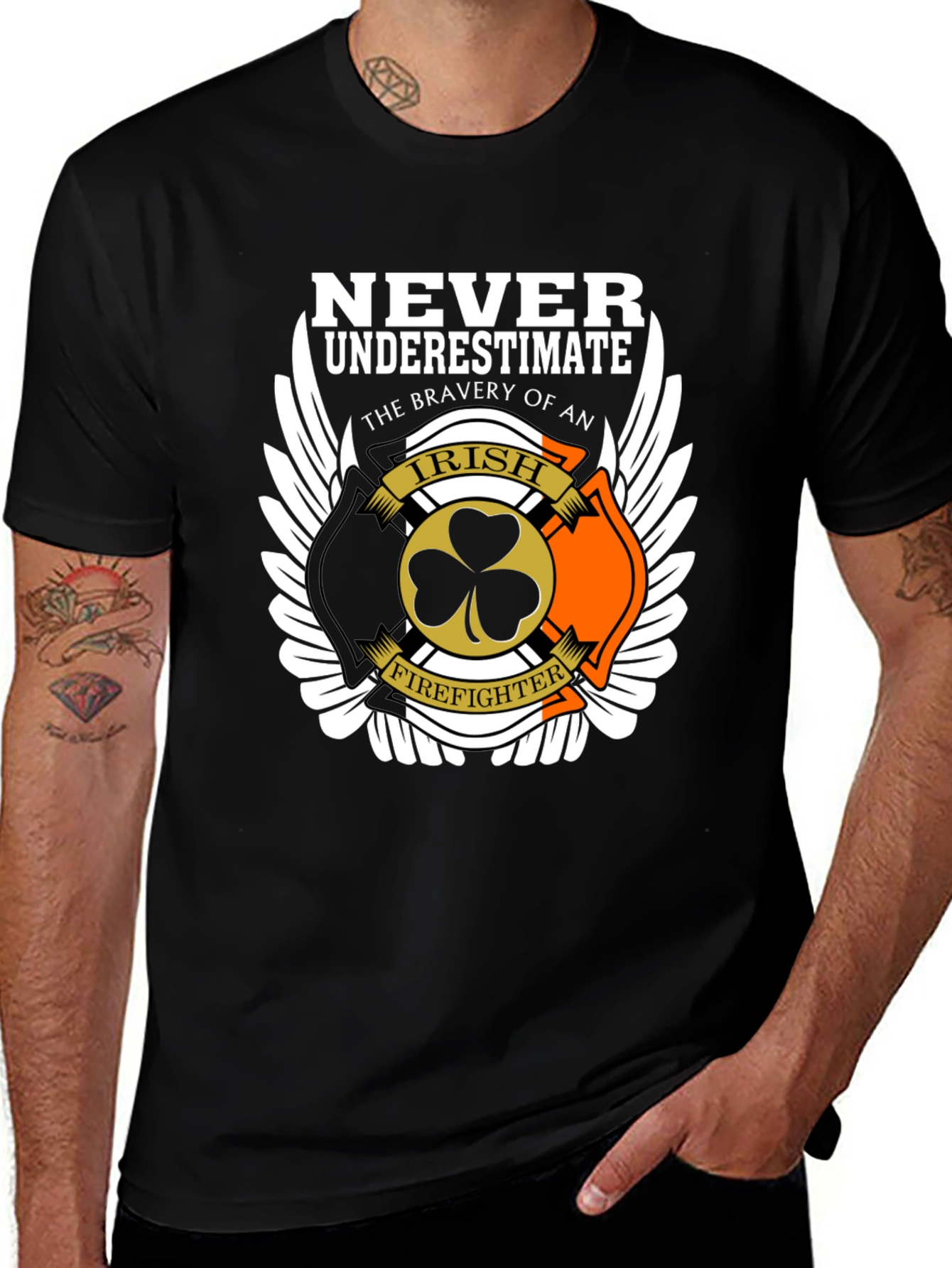 Irish Firefighter Bravery T-Shirt