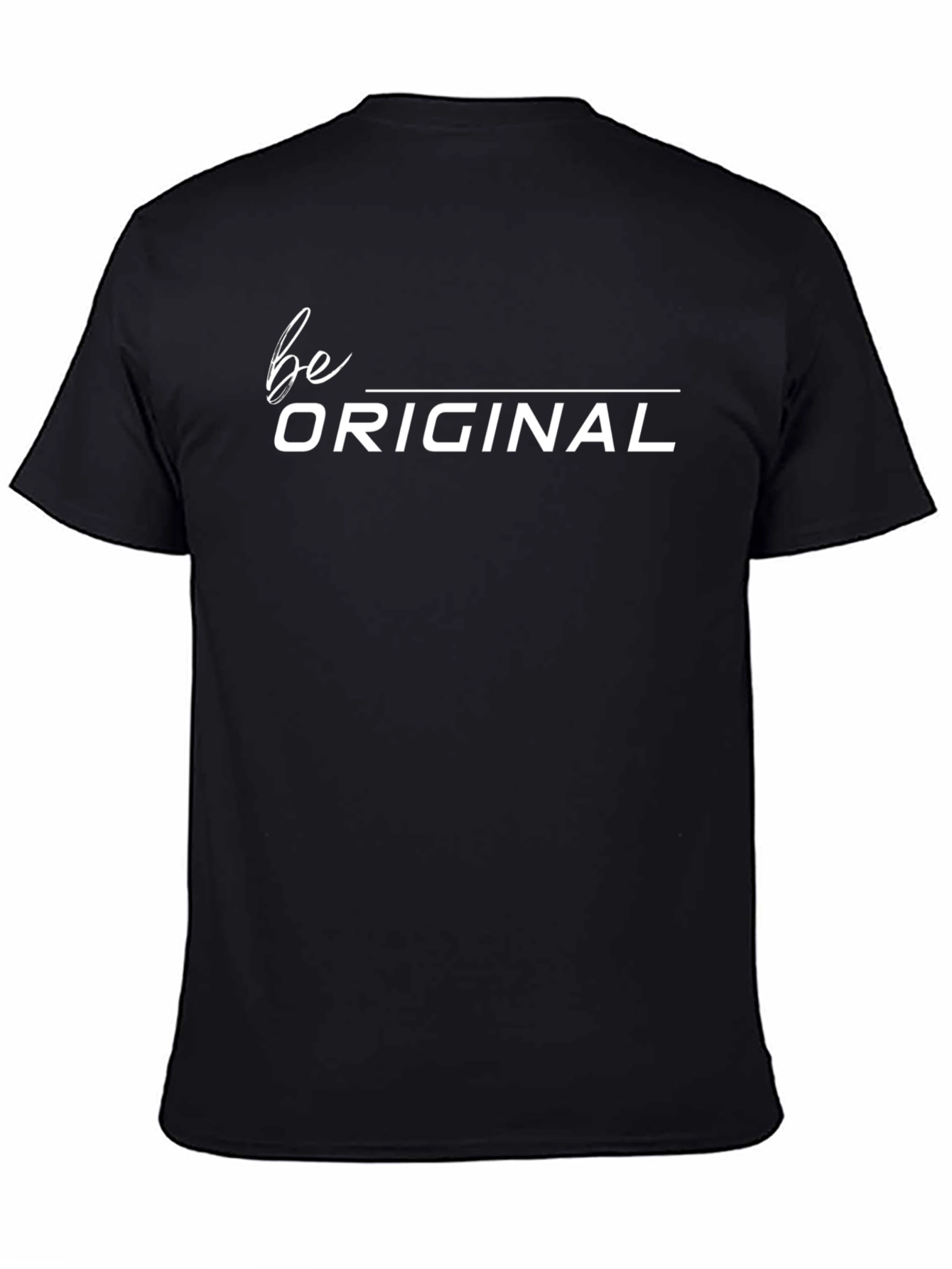 Be Original Black Graphic T-Shirt