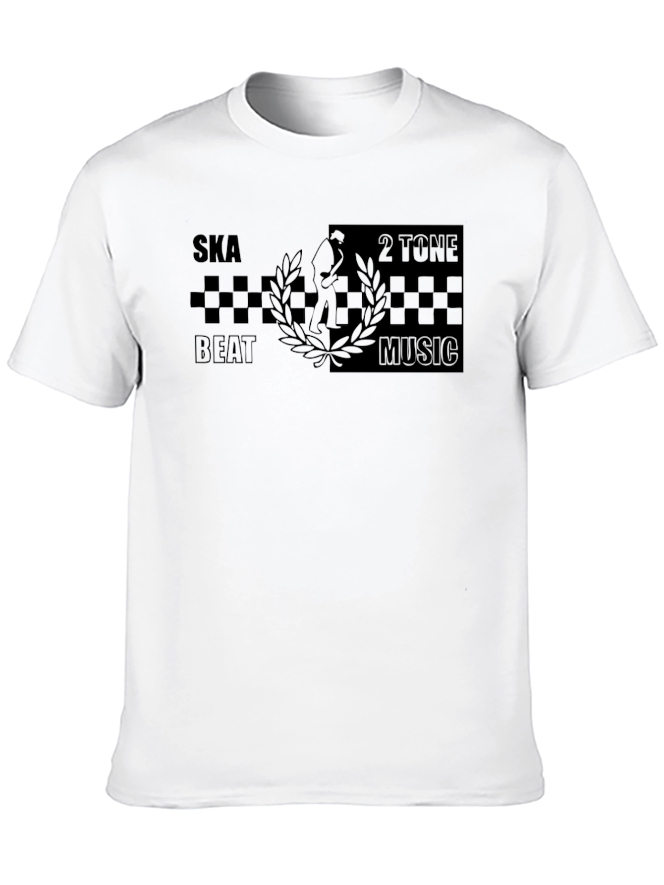 Ska Beat 2 Tone Music Graphic T-Shirt