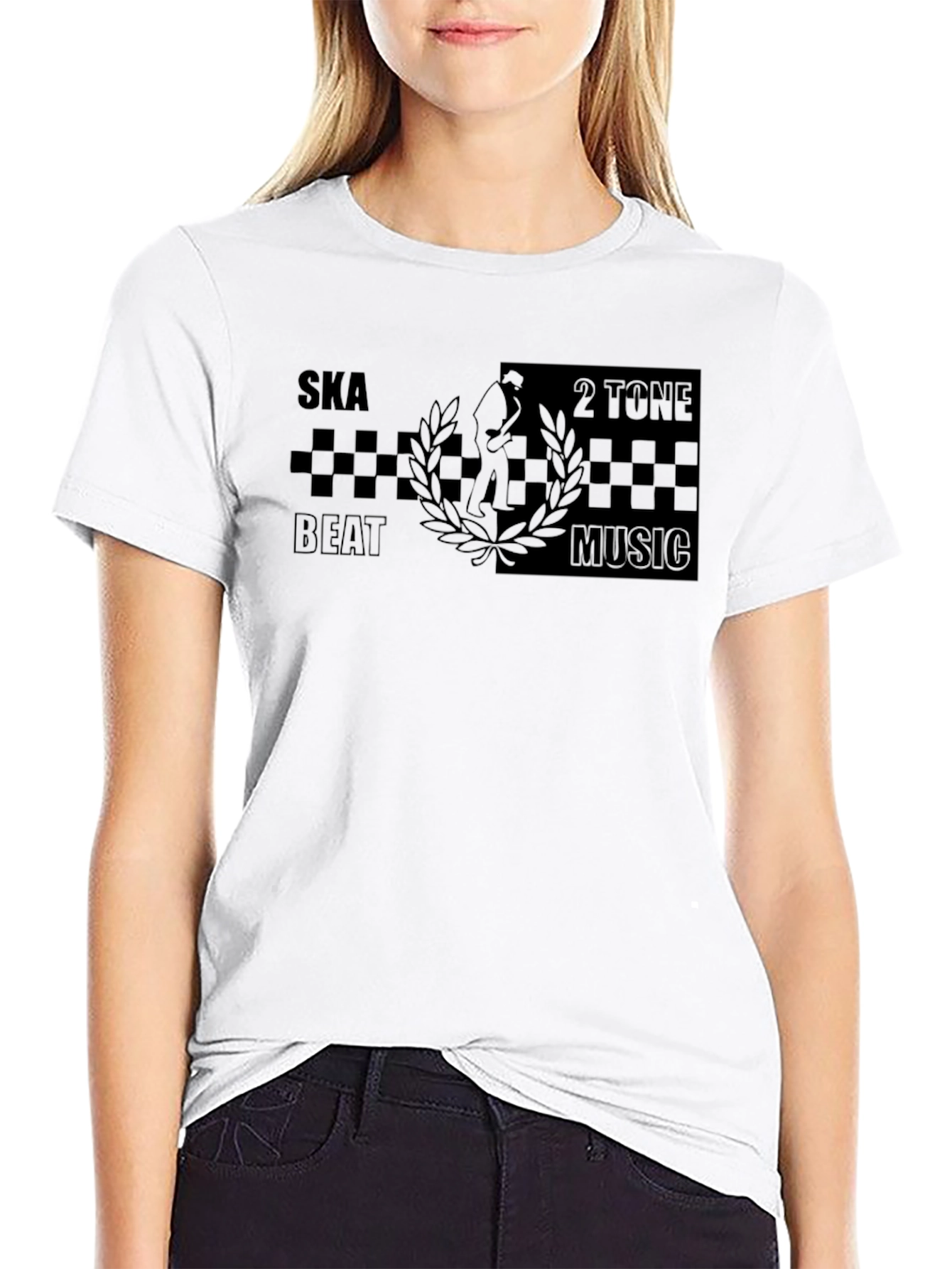 Ska Beat 2 Tone Music Graphic T-Shirt