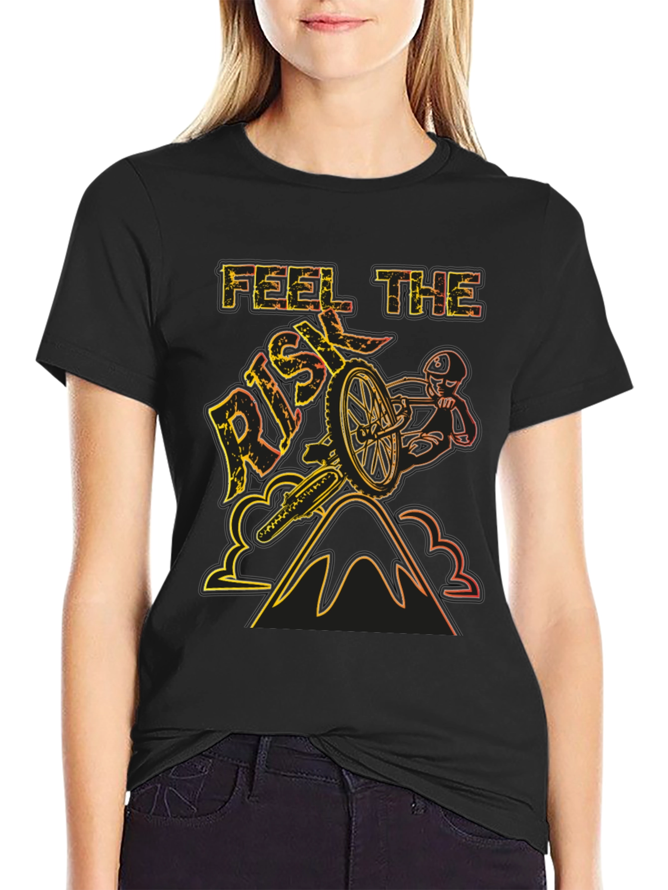 Feel The Risk Mountain Bike T-Shirt