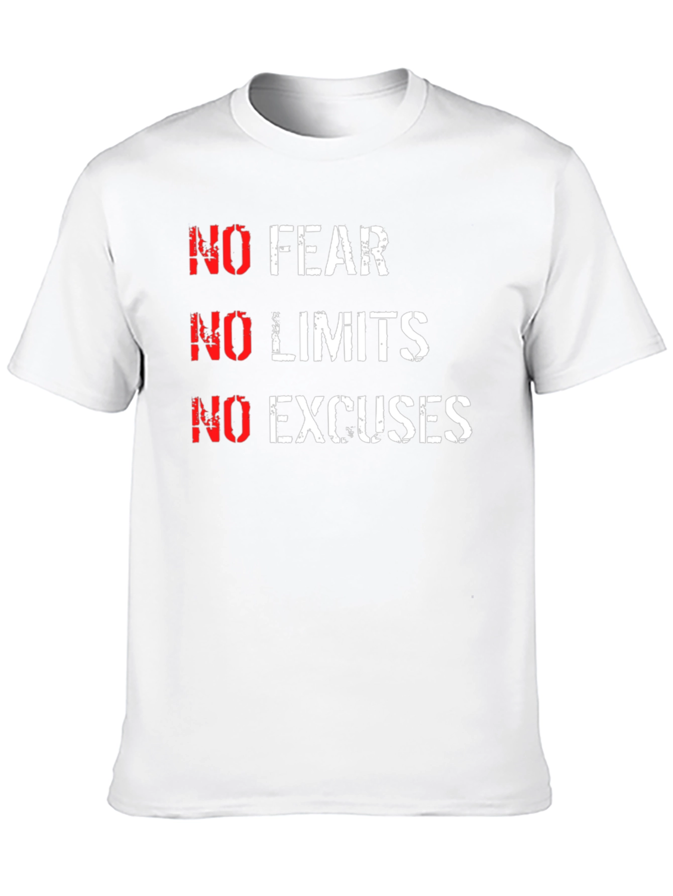 No Fear No Limits No Excuses - Graphic T-Shirt