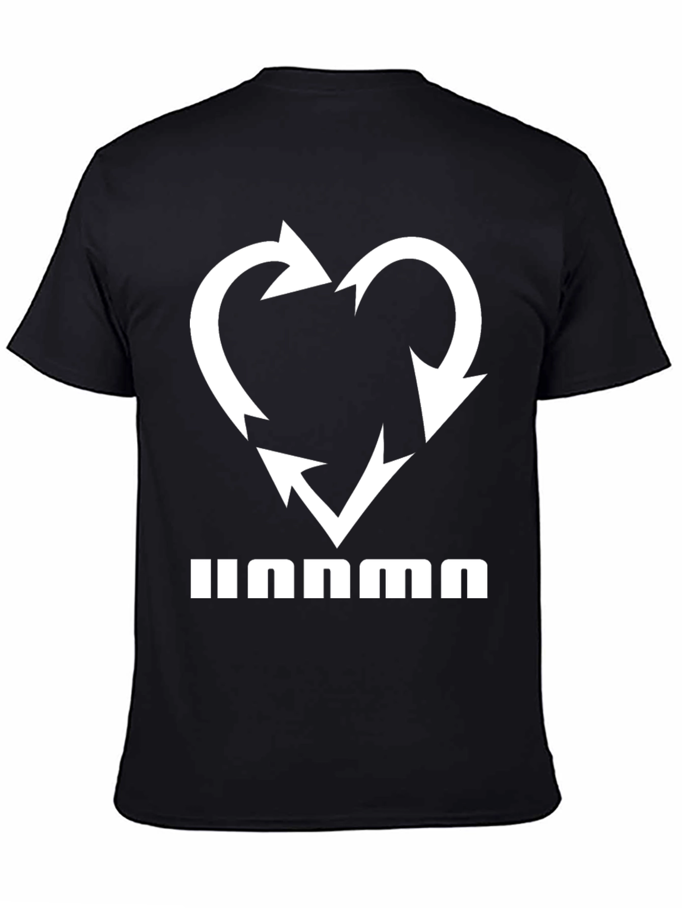 Heart Recycle Arrows Black Tee