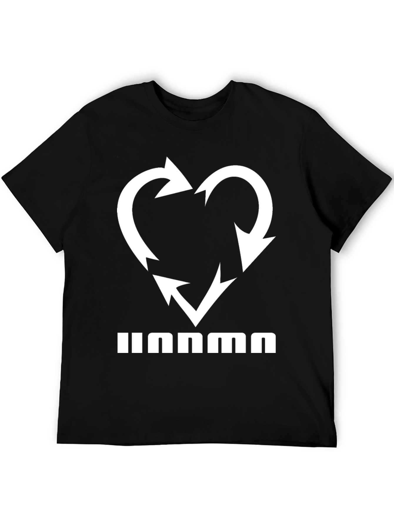 Heart Recycle Arrows Black Tee