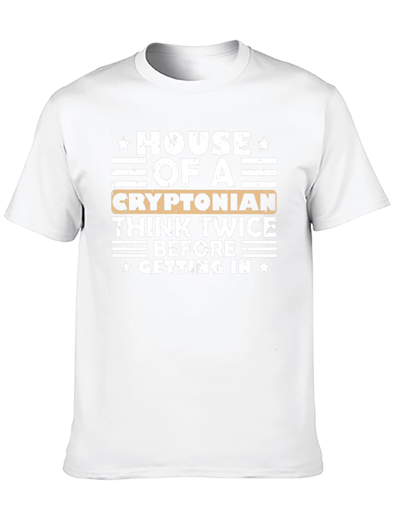 House of A Cryptonian Black Graphic T-Shirt